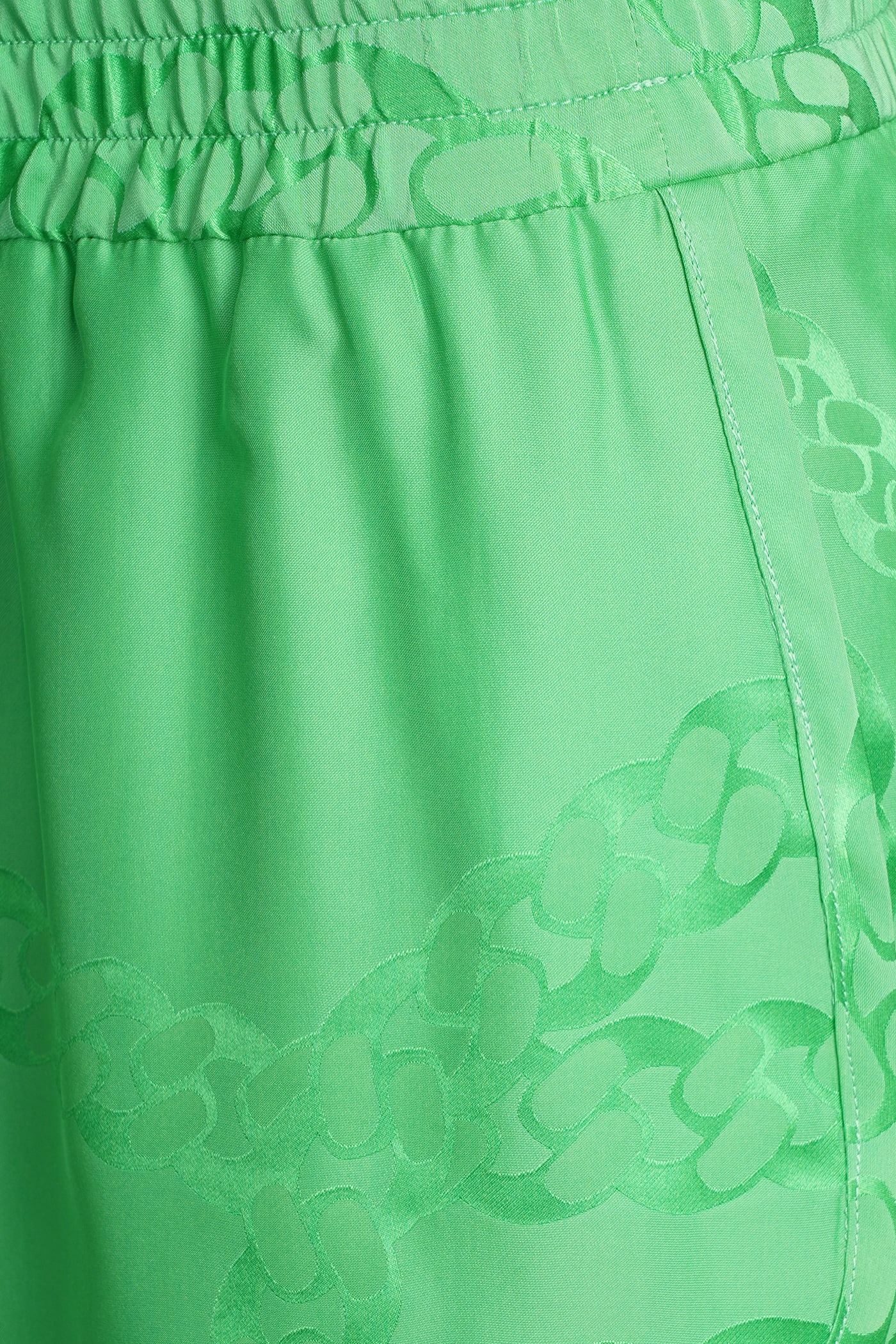 Shop Stella Mccartney Shorts In Green Viscose