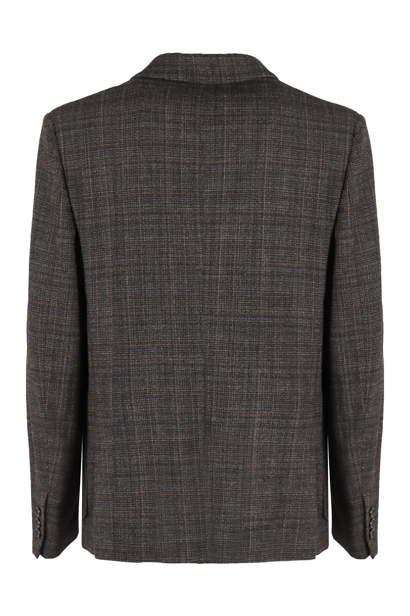 Shop Paolo Pecora Wool Blend Blazer In Grey