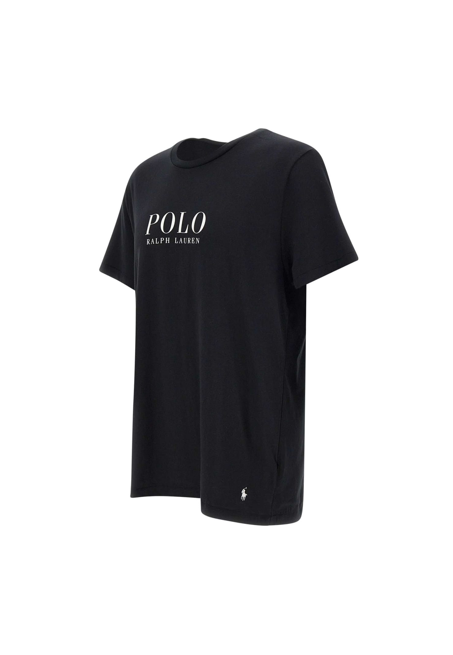 Shop Polo Ralph Lauren Msw Cotton T-shirt In Polo Black