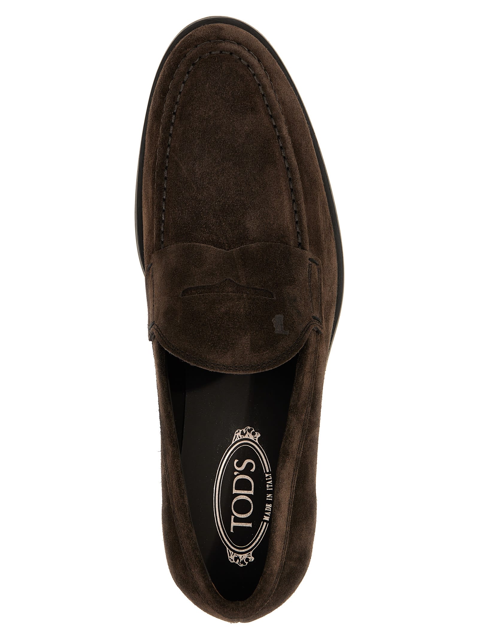 Shop Tod's Formale Loafers In Brown