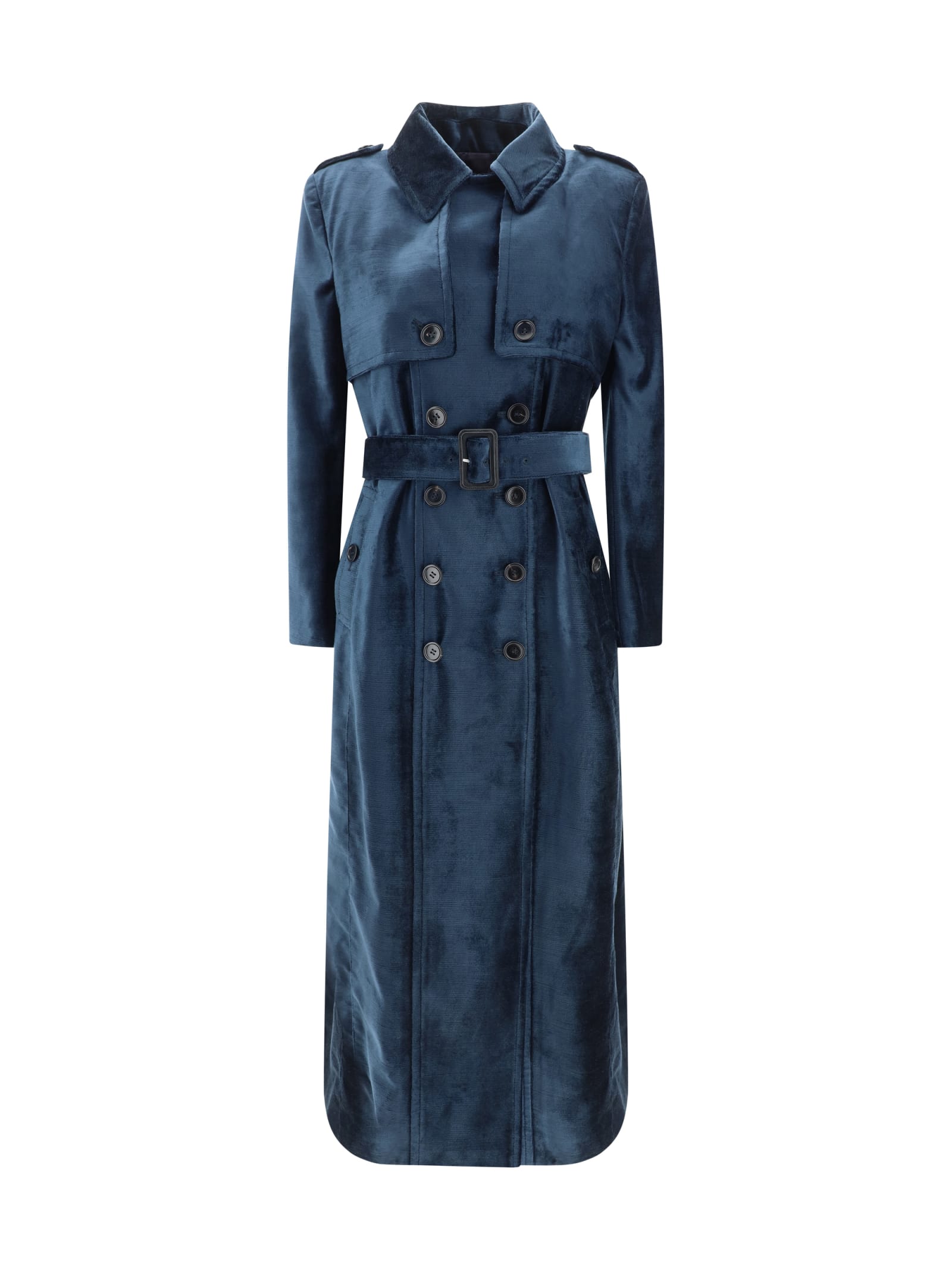 Shop Tom Ford Coat In Midnight Blue