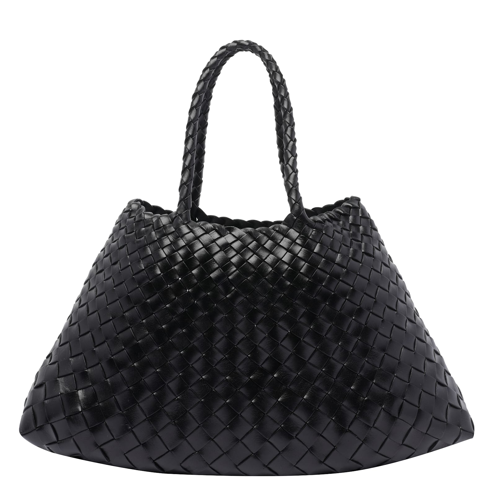 Dragon Diffusion Small Santa Croce Shoulder Bag In Black