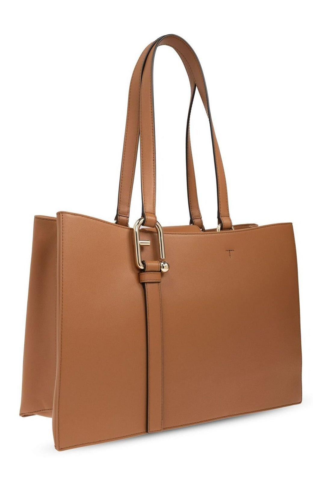 Shop Furla Nuvola Large Tote Bag In Leather