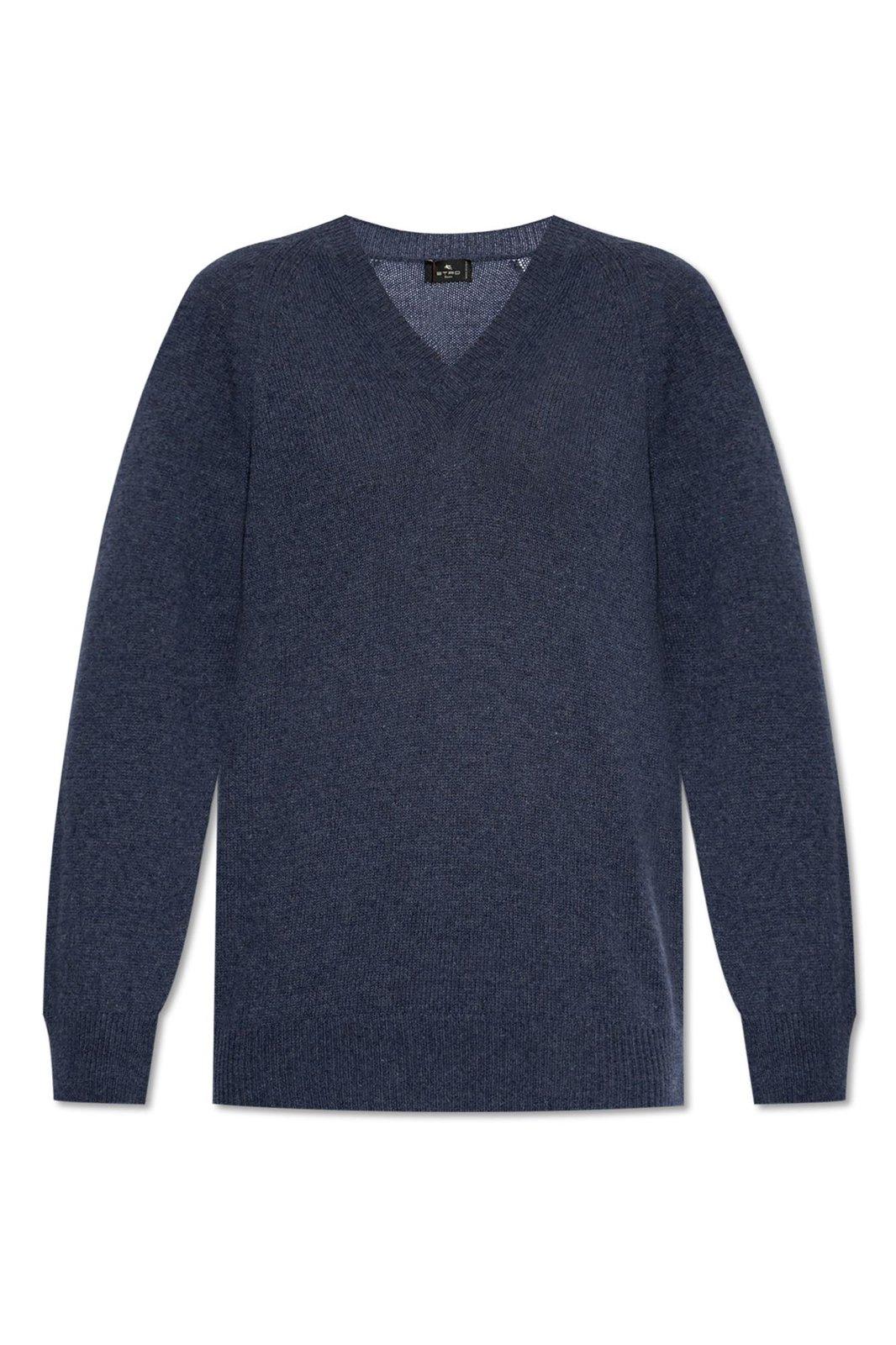 Long-sleeved V-neck Jumper