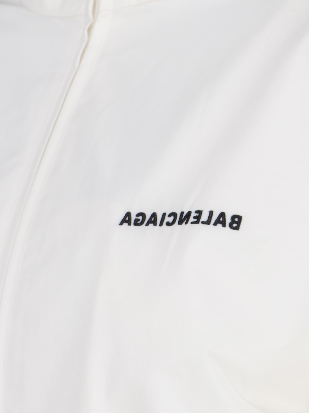 Shop Balenciaga Logo Tech Jacket In White