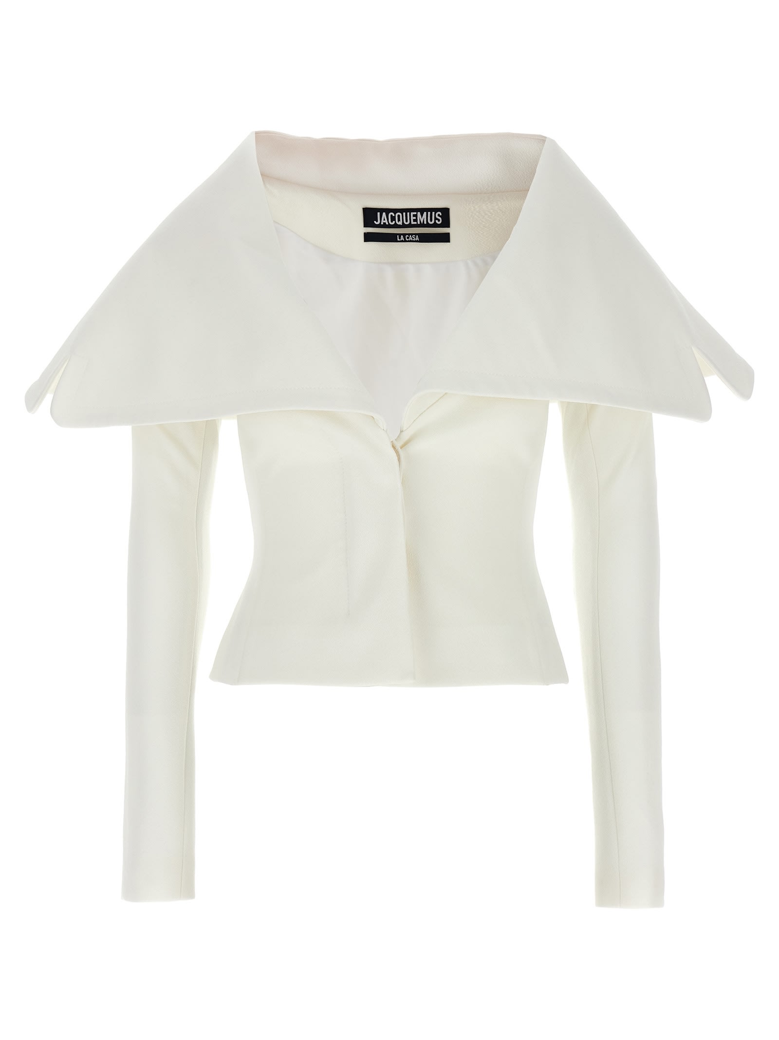 Shop Jacquemus La Veste Giacca Blazer In White