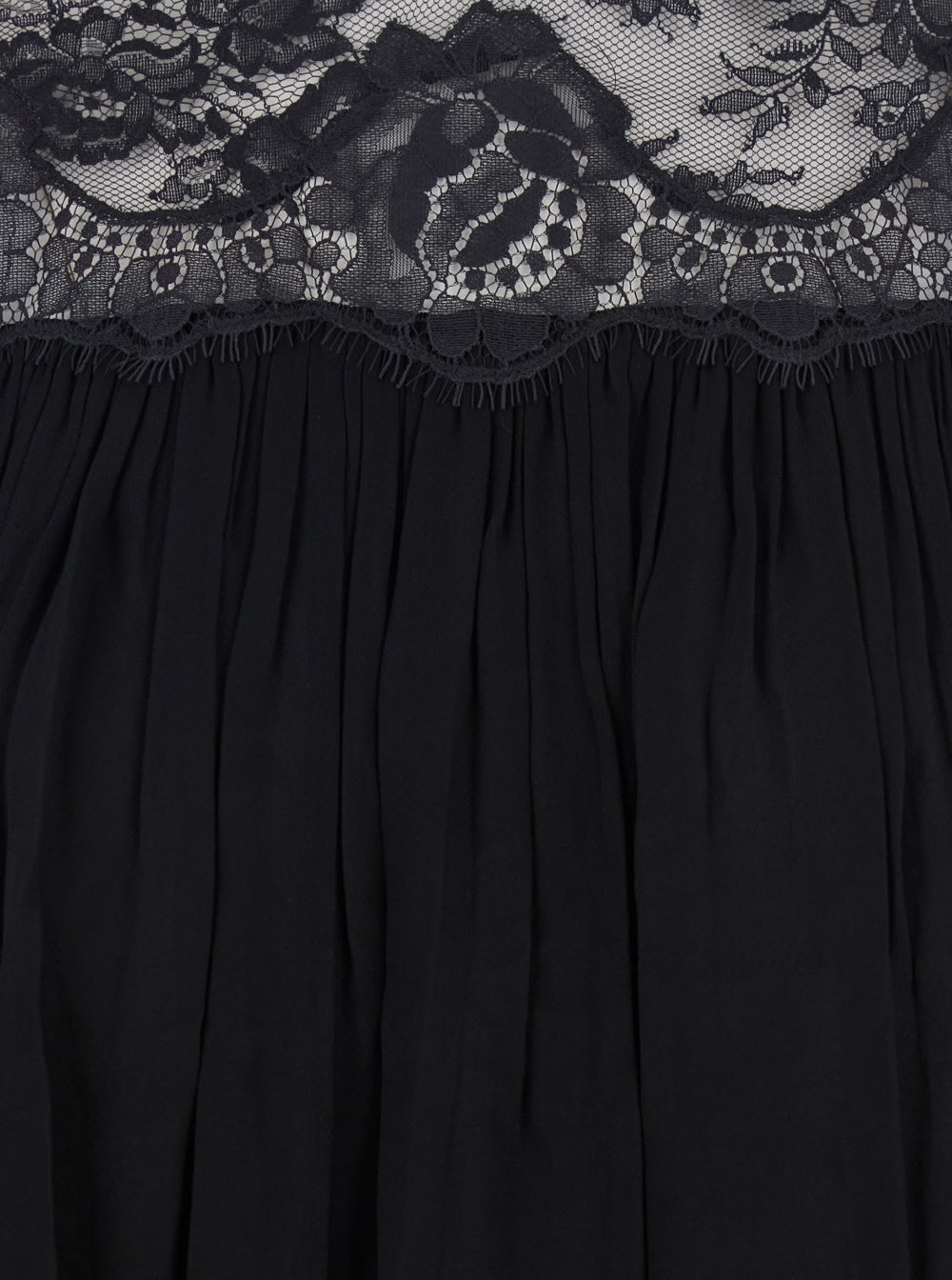 Zimmermann Hypnotic Lace Yoke Top In Black