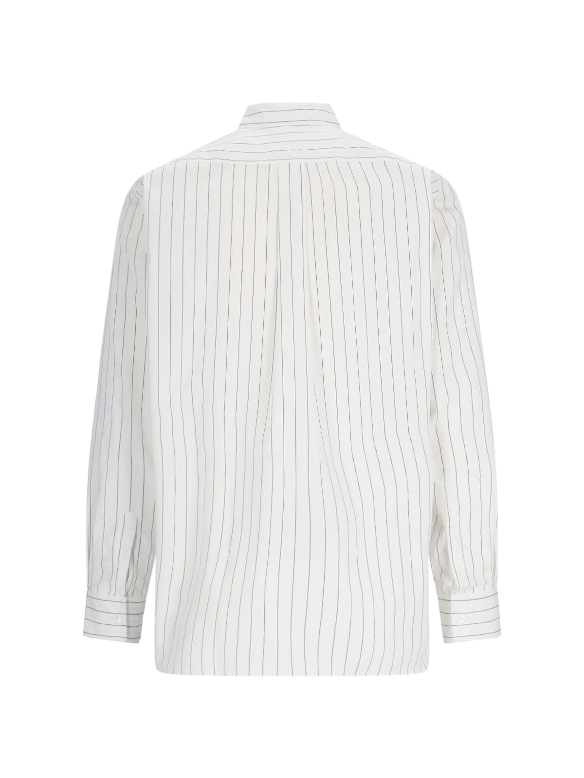 Shop Comme Des Garçons Striped Shirt In White