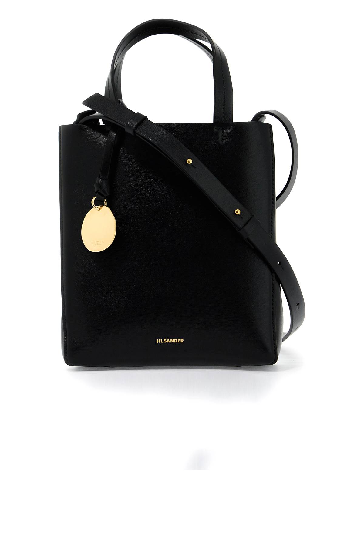 Shop Jil Sander Small Bond Tote Bag In Nero