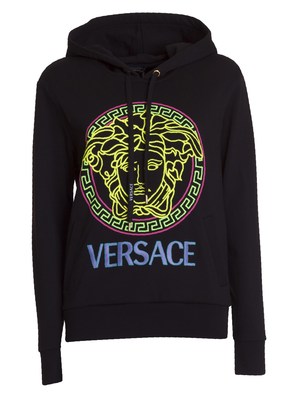 VERSACE MEDUSA AND LOGO HOODIE,11280385