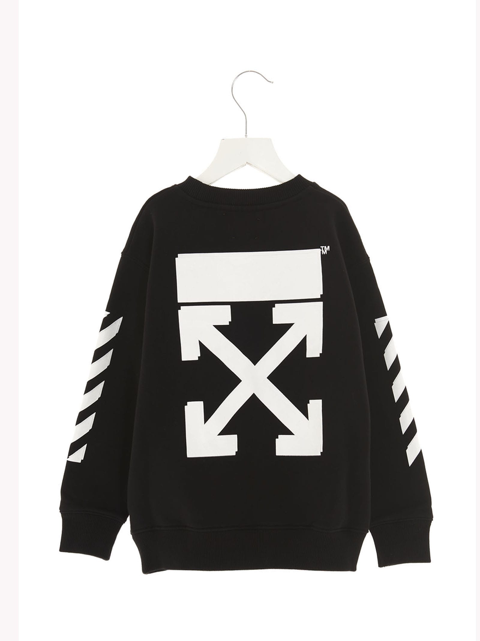 Shop Off-white Rubber Arrow Sweatshirt In Black
