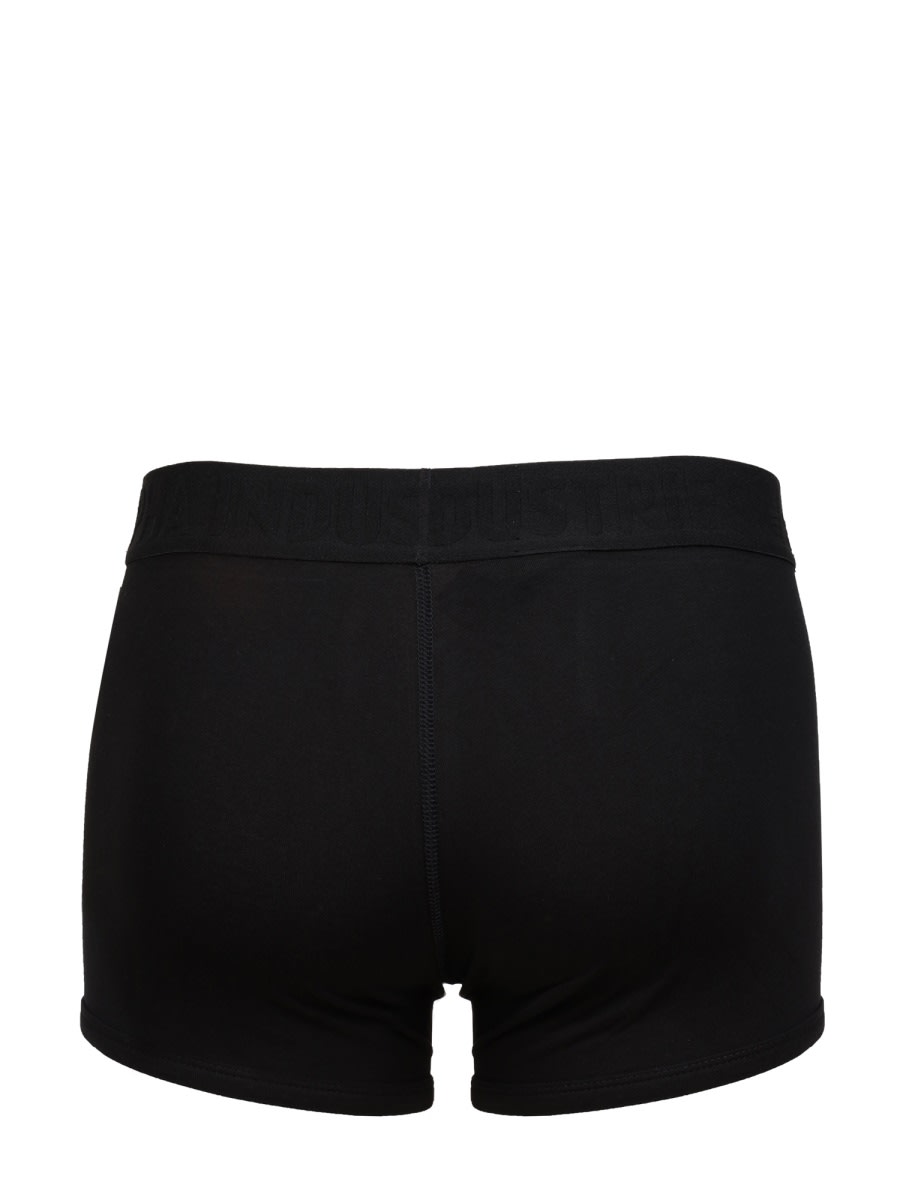 Shop Alpha Industries Pack Of Two Logo Band Boxers In Black