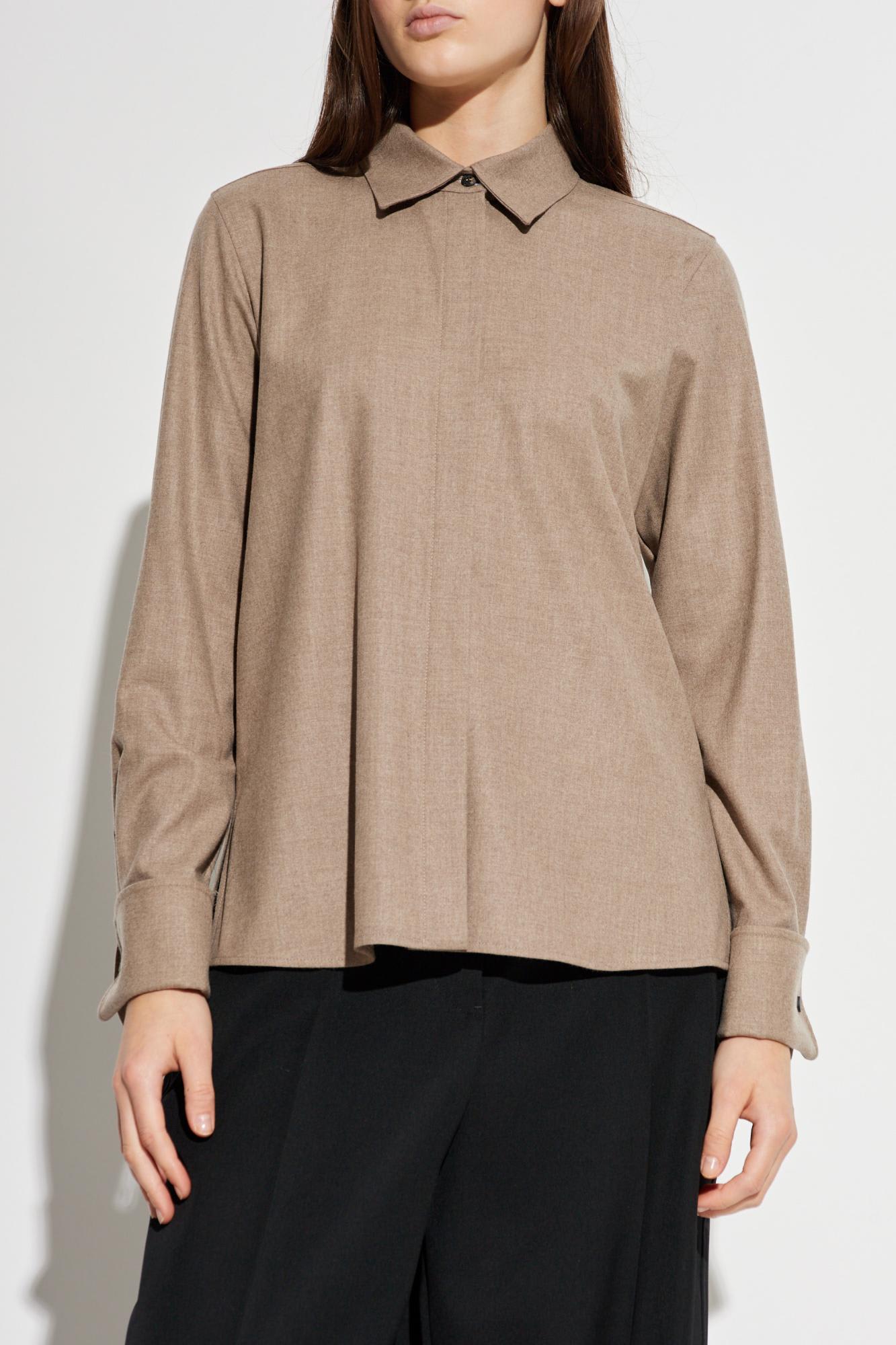 Max Mara Tebaide Shirt In Neutral