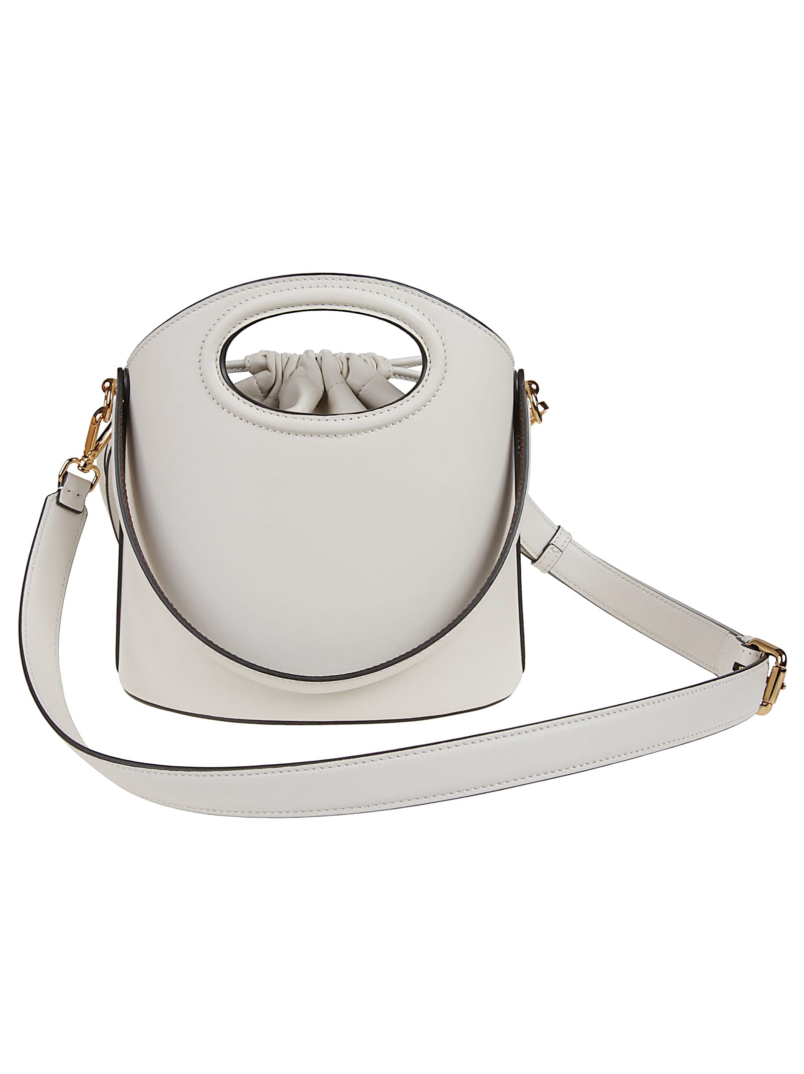 Etro Medium Saturno Bucket Bag In White