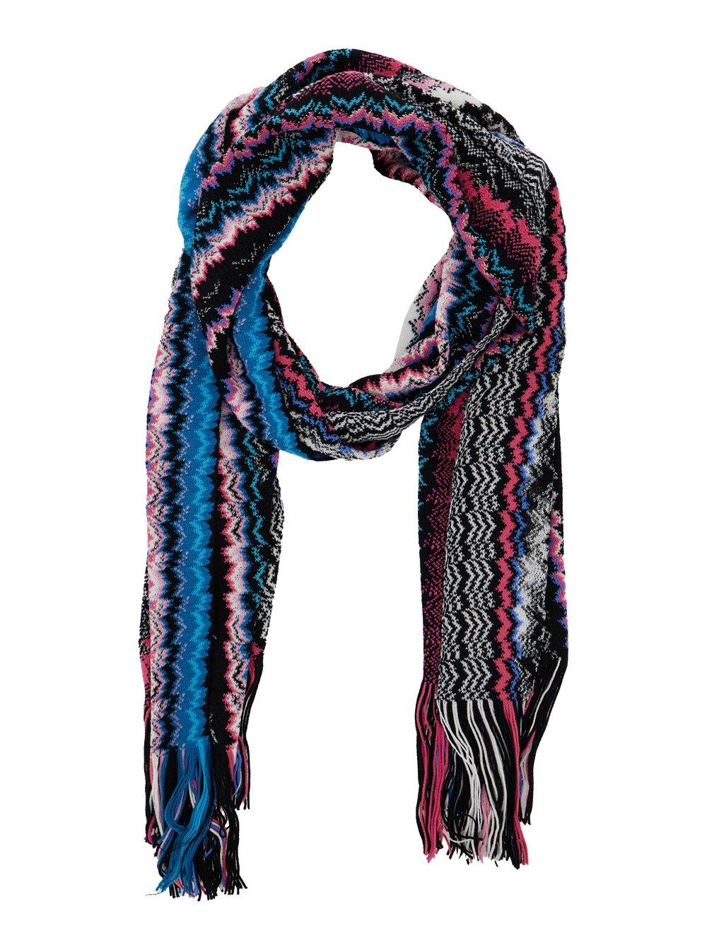 Chevron Woven Fringed Edge Scarf Missoni