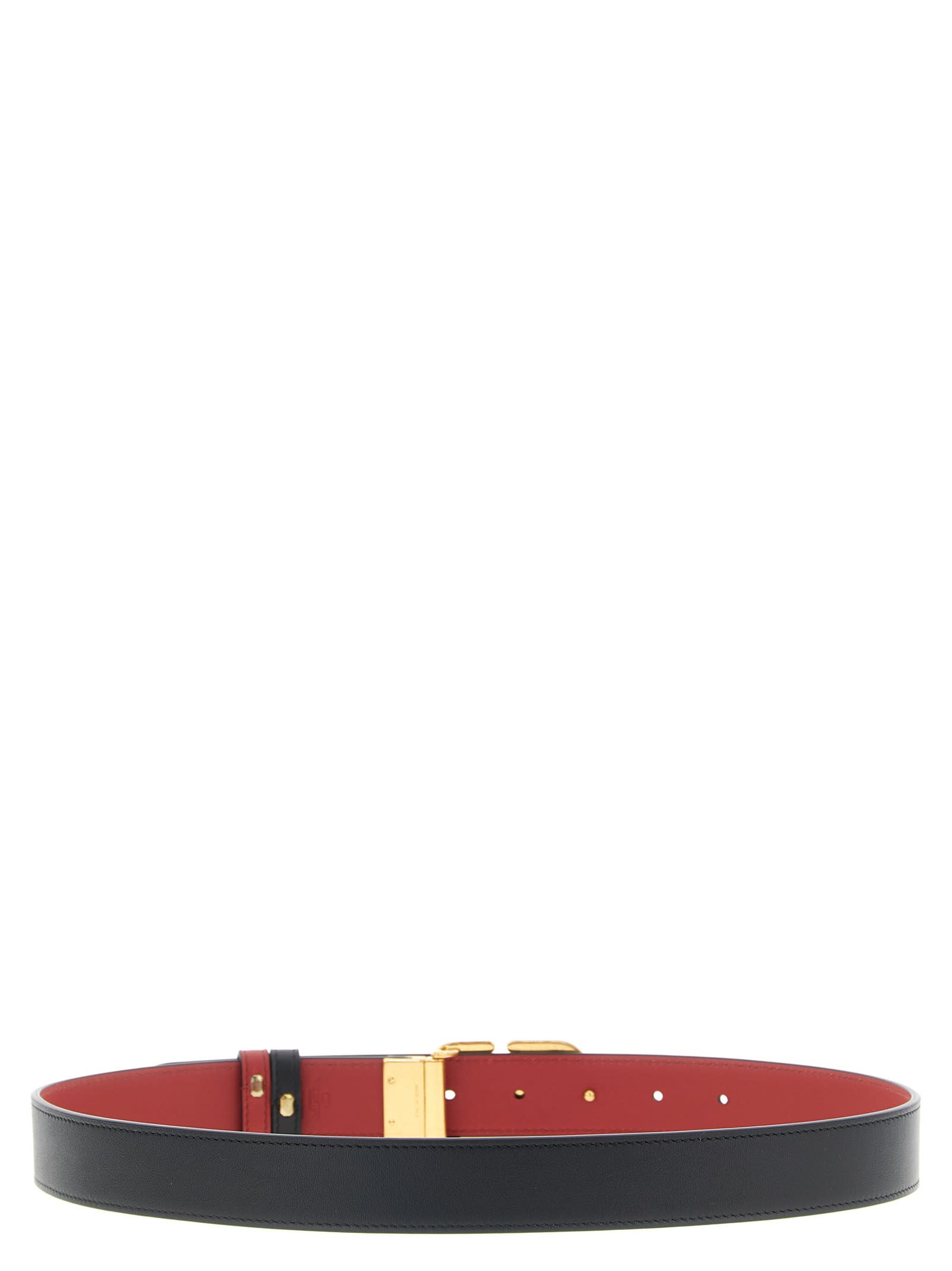 Valentino Garavani Reversible Belt Belts Multicolor In Black