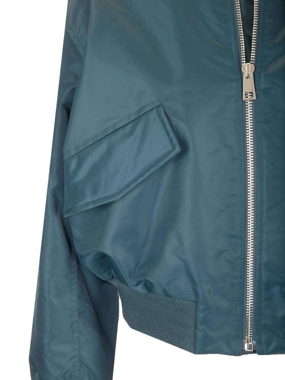 Apc A.p.c. Lella Zipped Bomber Jacket In Blue