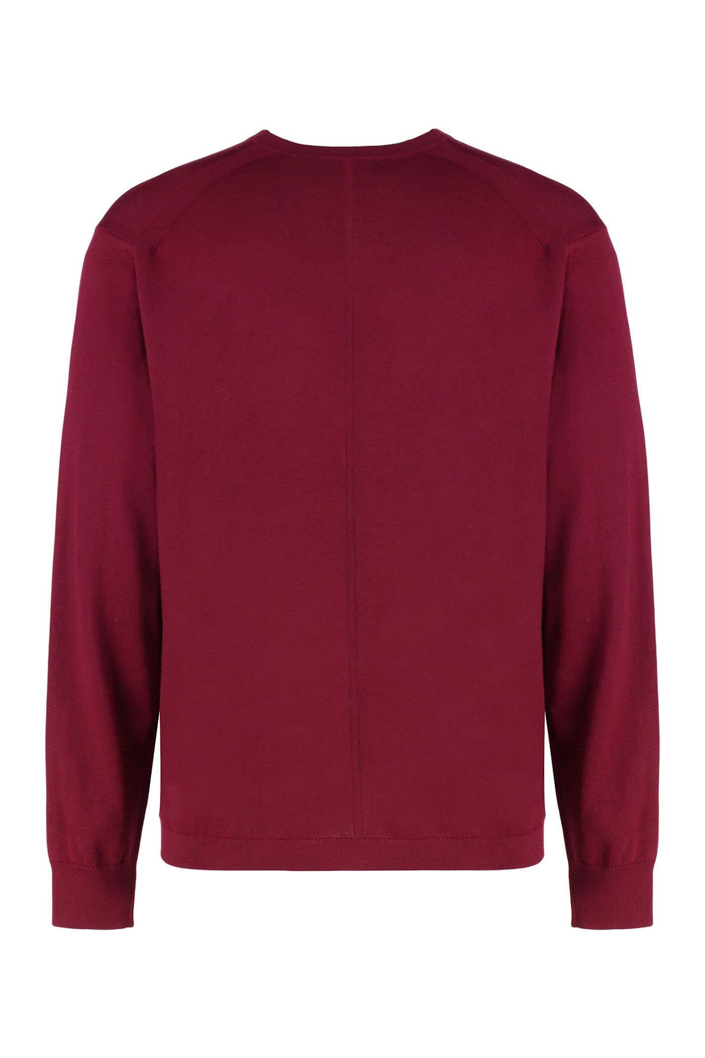Calvin Klein Sweater With Round Neck In Wool In Red