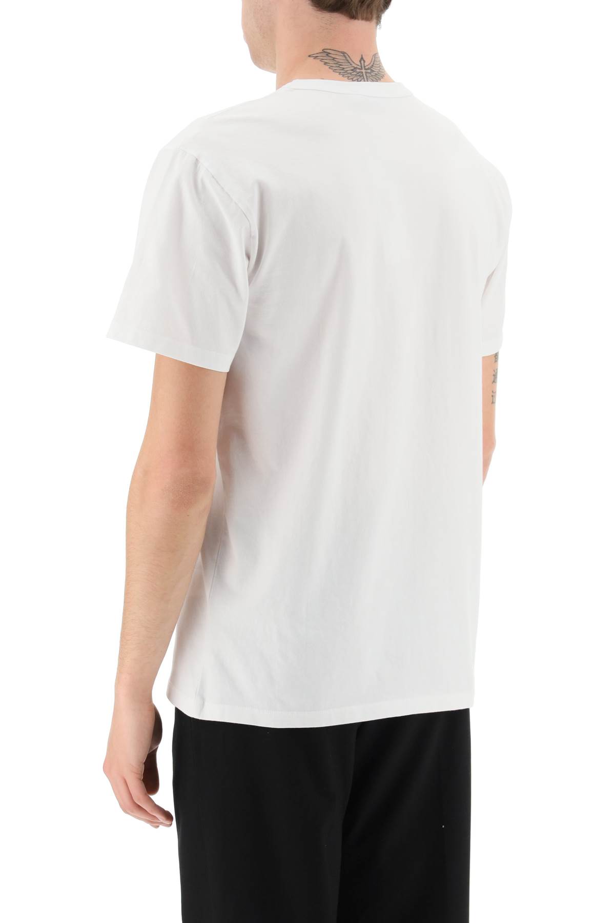 Shop Maison Kitsuné Fox Head T-shirt In White (white)
