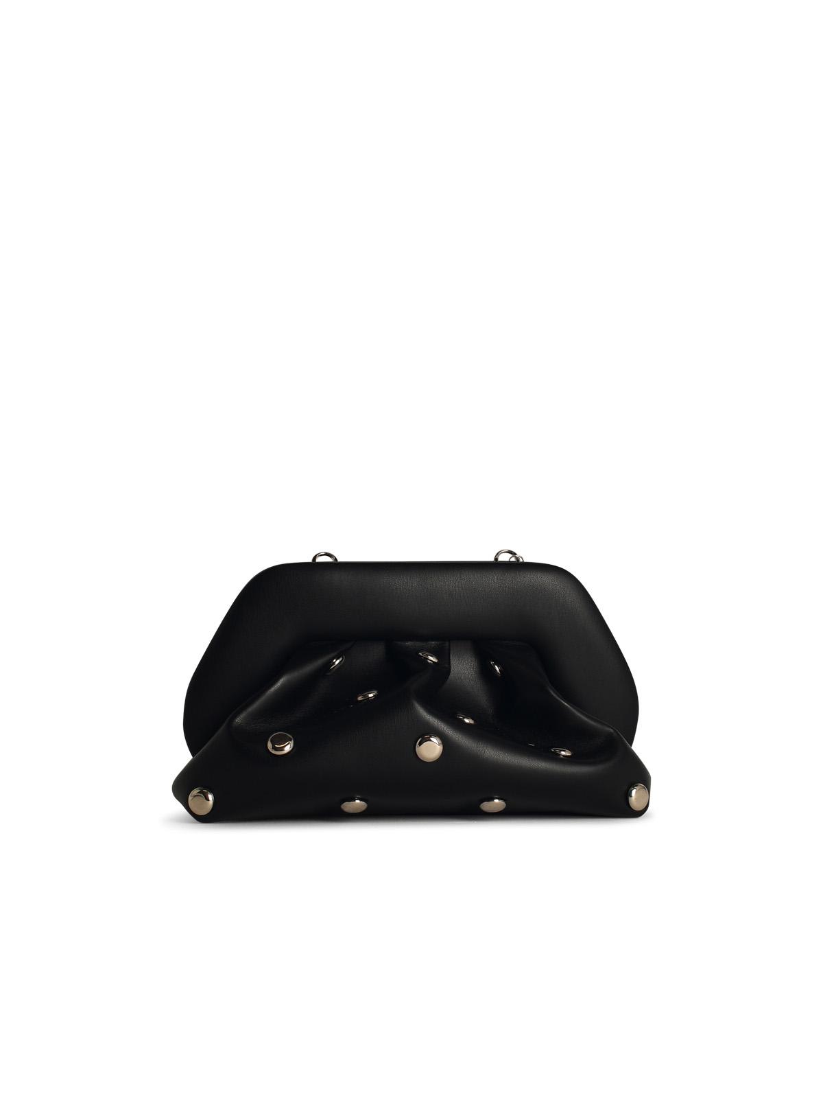 Shop Themoirè Tia Black Vegan Leather Bag