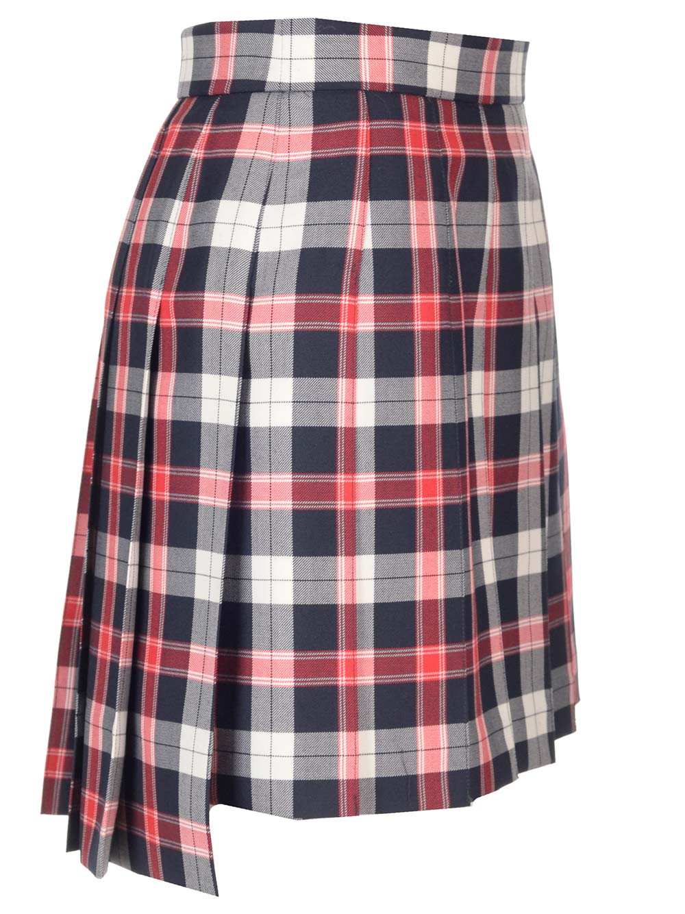 Shop Thom Browne Pleated Mini Skirt In Multicolor