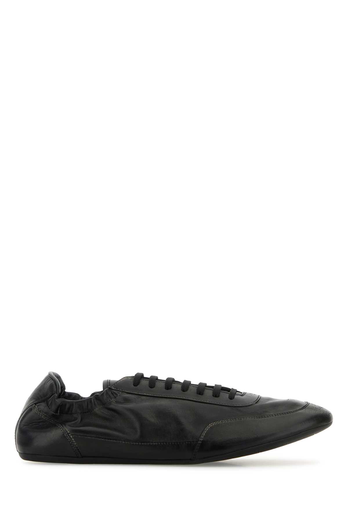Prada Collapse Re-nylon And Suede Sneaker Men In Black