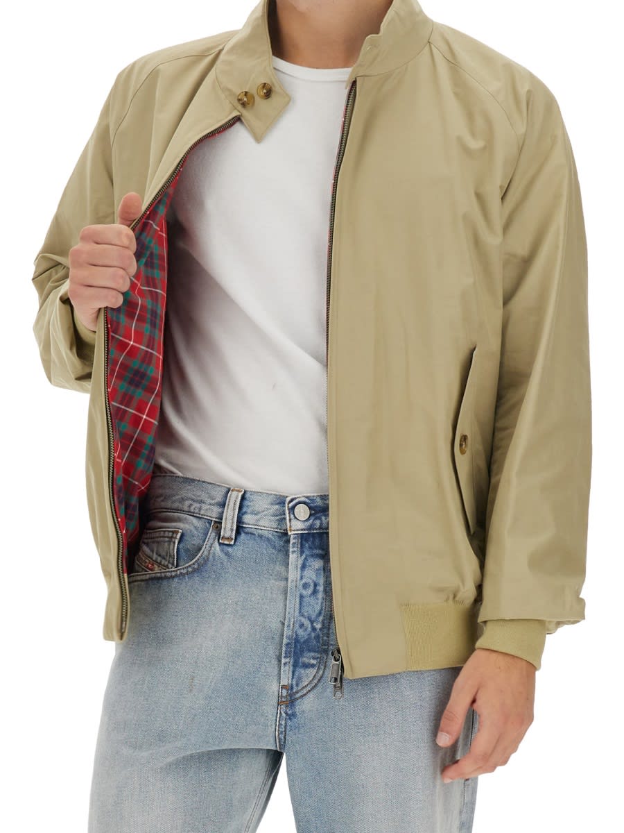 Baracuta Giacca In Tessuto Tecnico In Beige