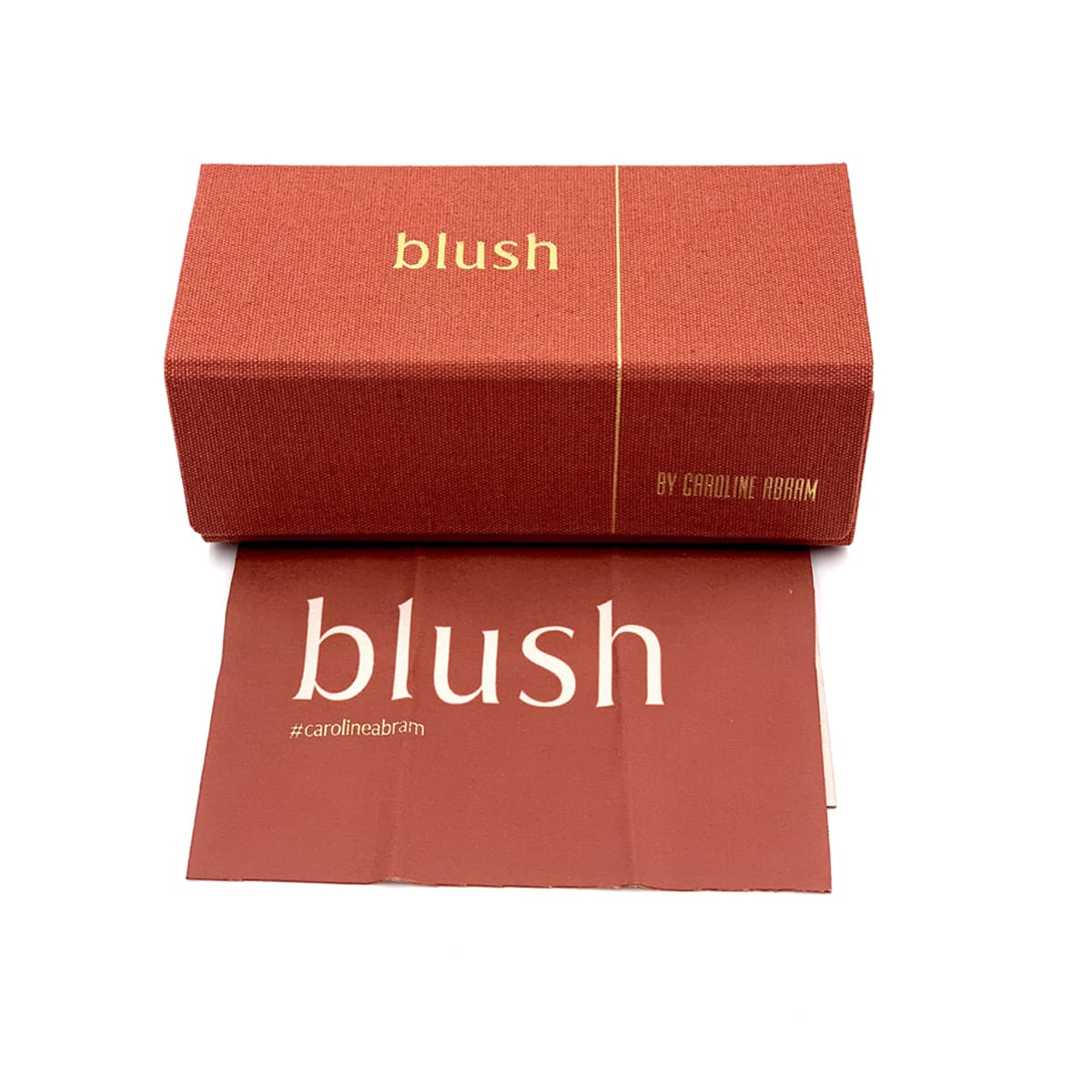 Shop Blush By Caroline Abram Bisou Glasses In Rosso