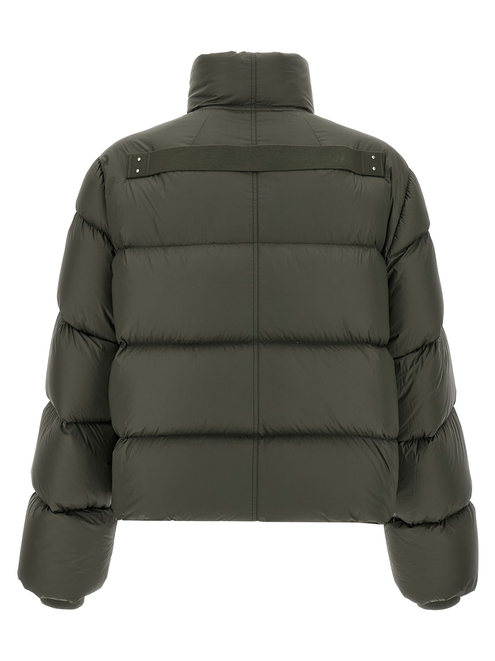 Rick Owens Turtle Puffer Jackets Gray In Green