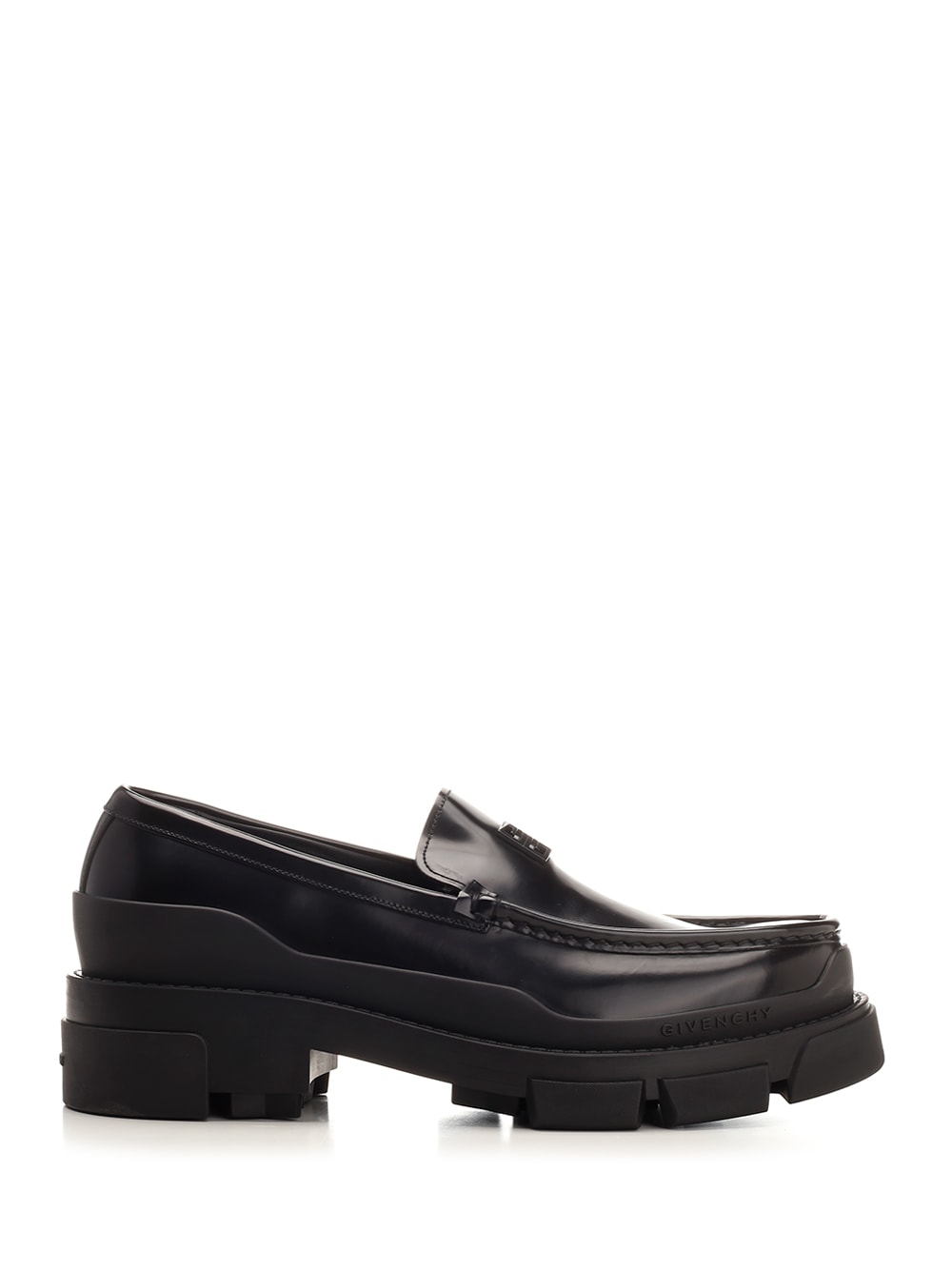 GIVENCHY BLACK LEATHER LOAFERS