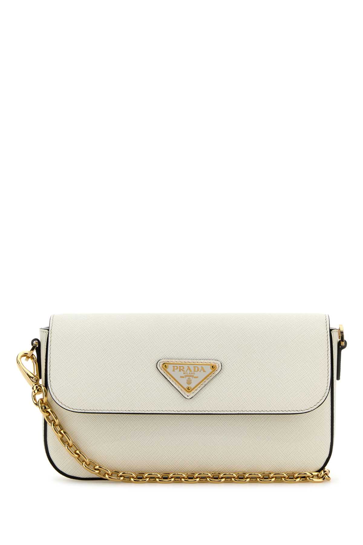 White Leather Crossbody Bag