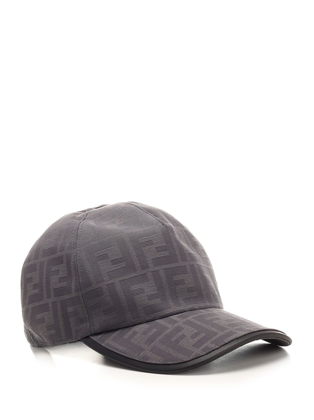 Shop Fendi Baseball Cap In Grey