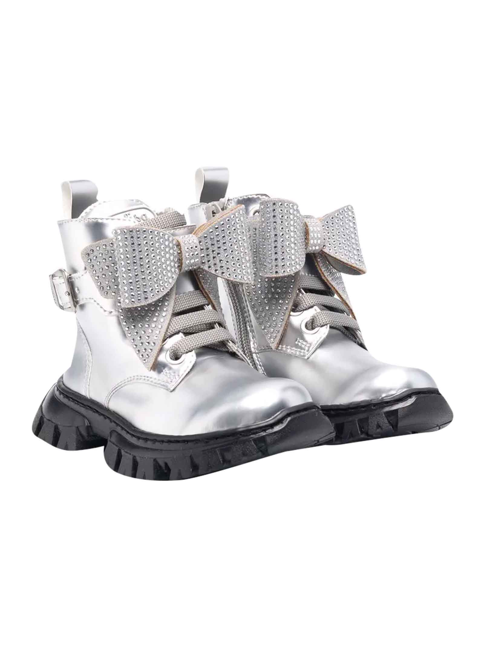 Monnalisa Silver Girl Boots