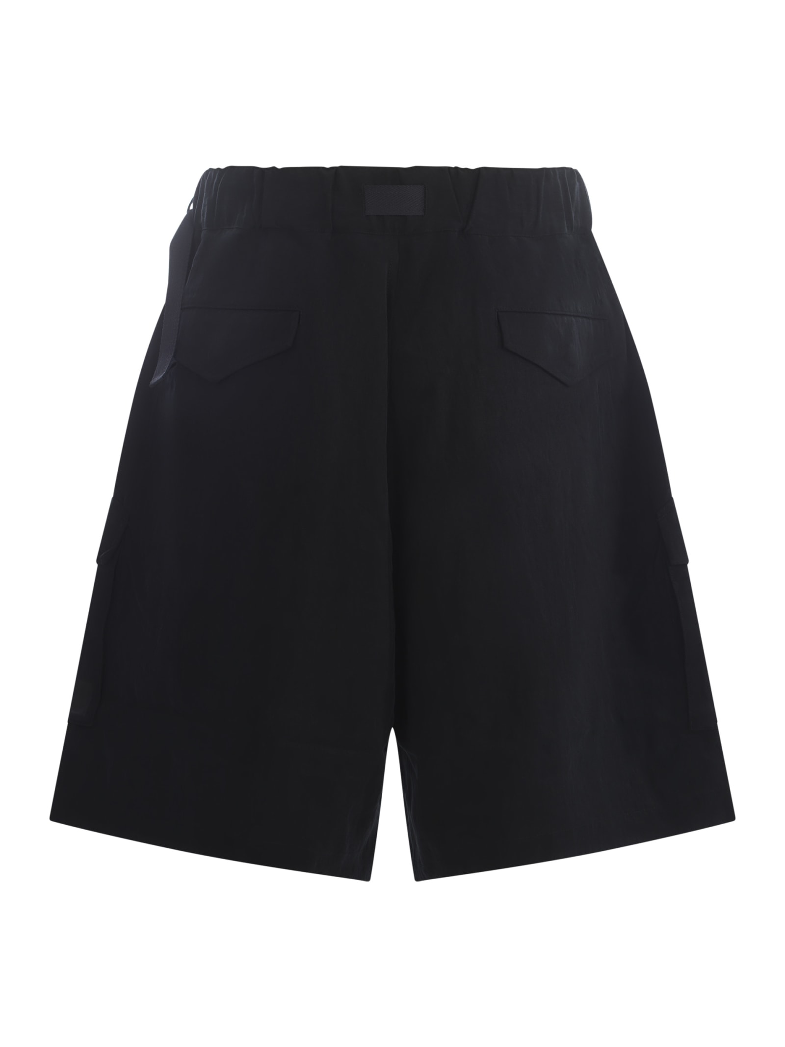 Shop Y-3 Shorts  In Nylon In Nero