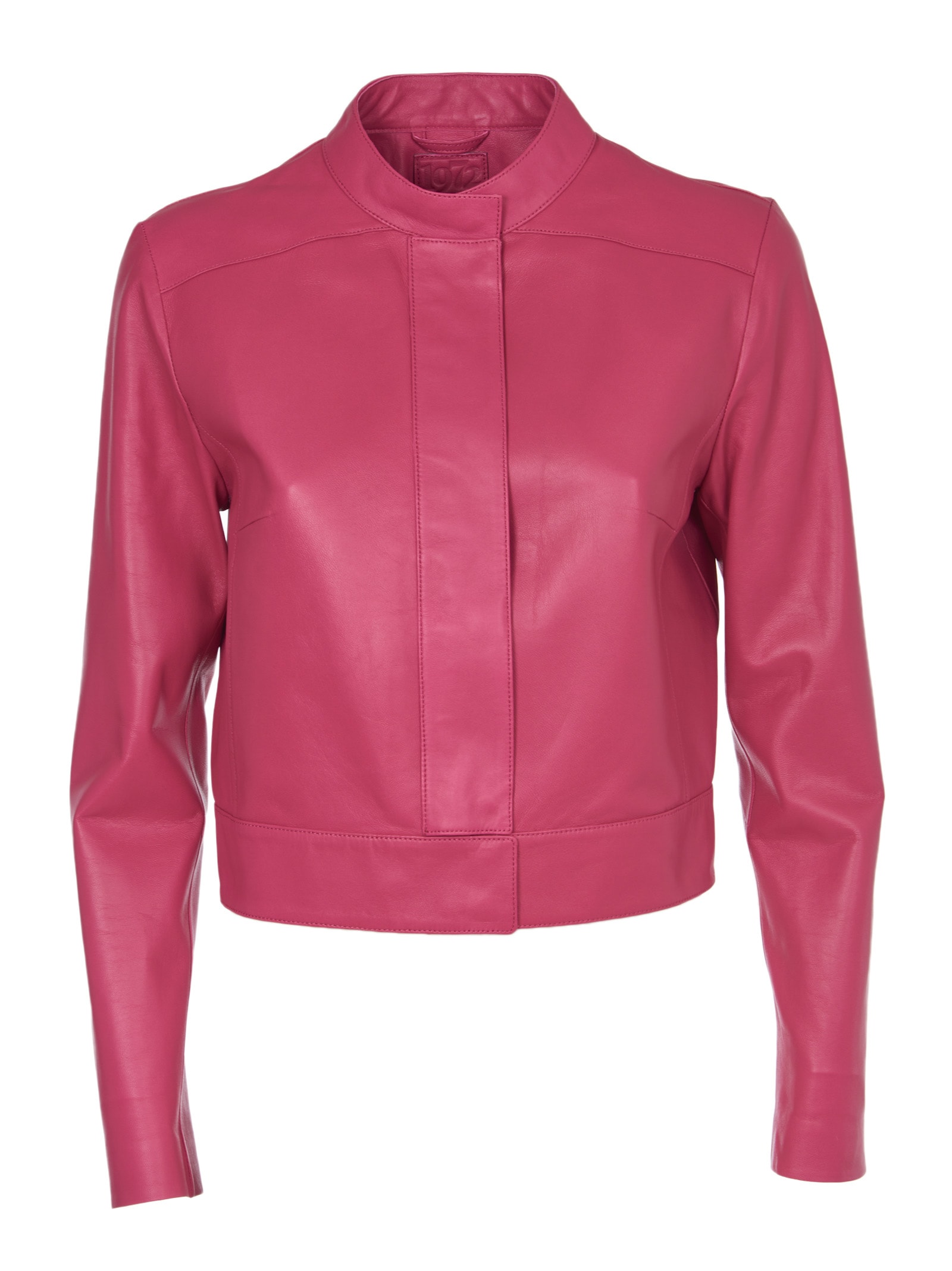 Desa 1972 Pink Leather Short Jacket