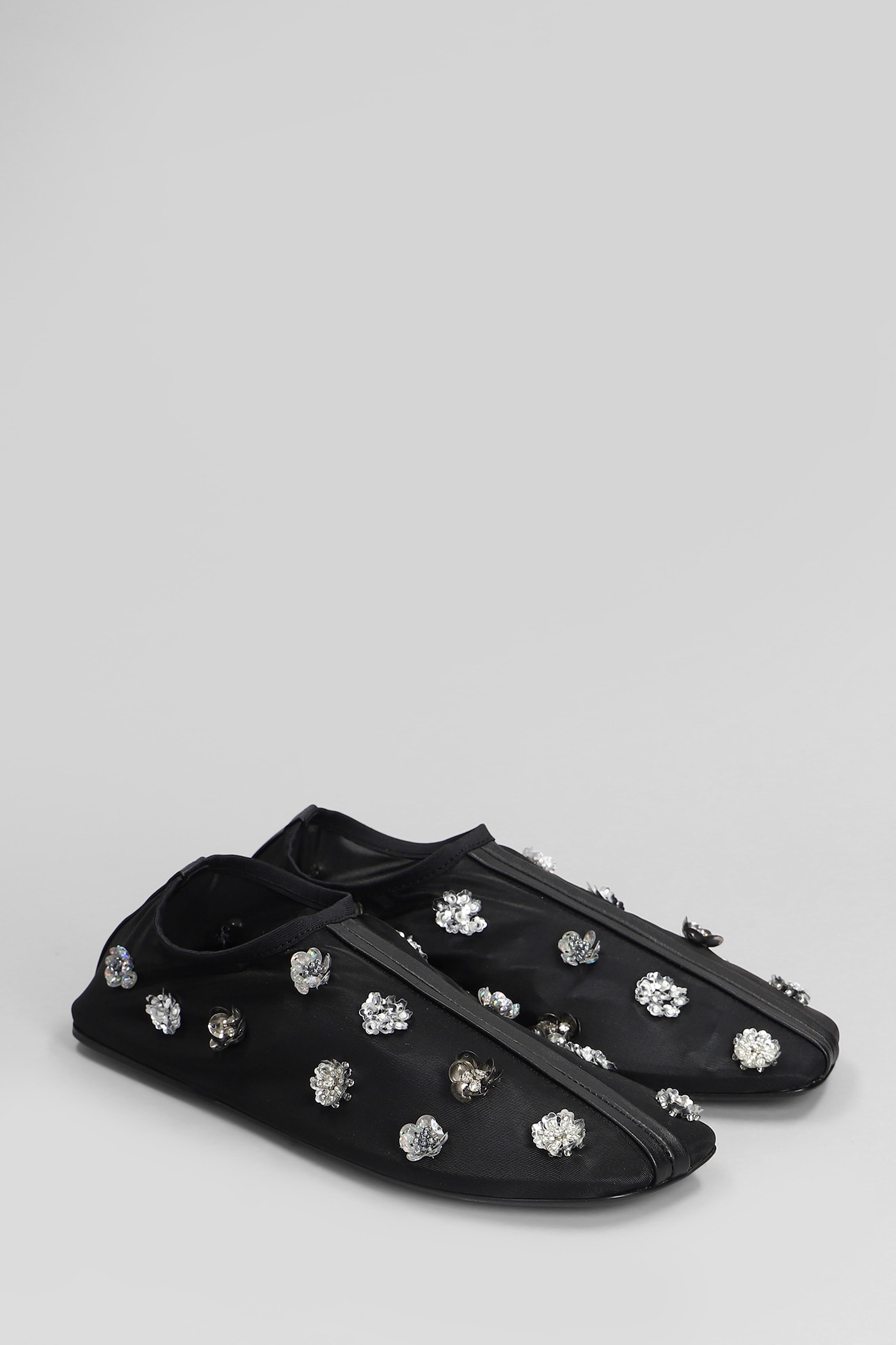 Shop Christopher Esber Embla Ballet Flats In Black Nylon