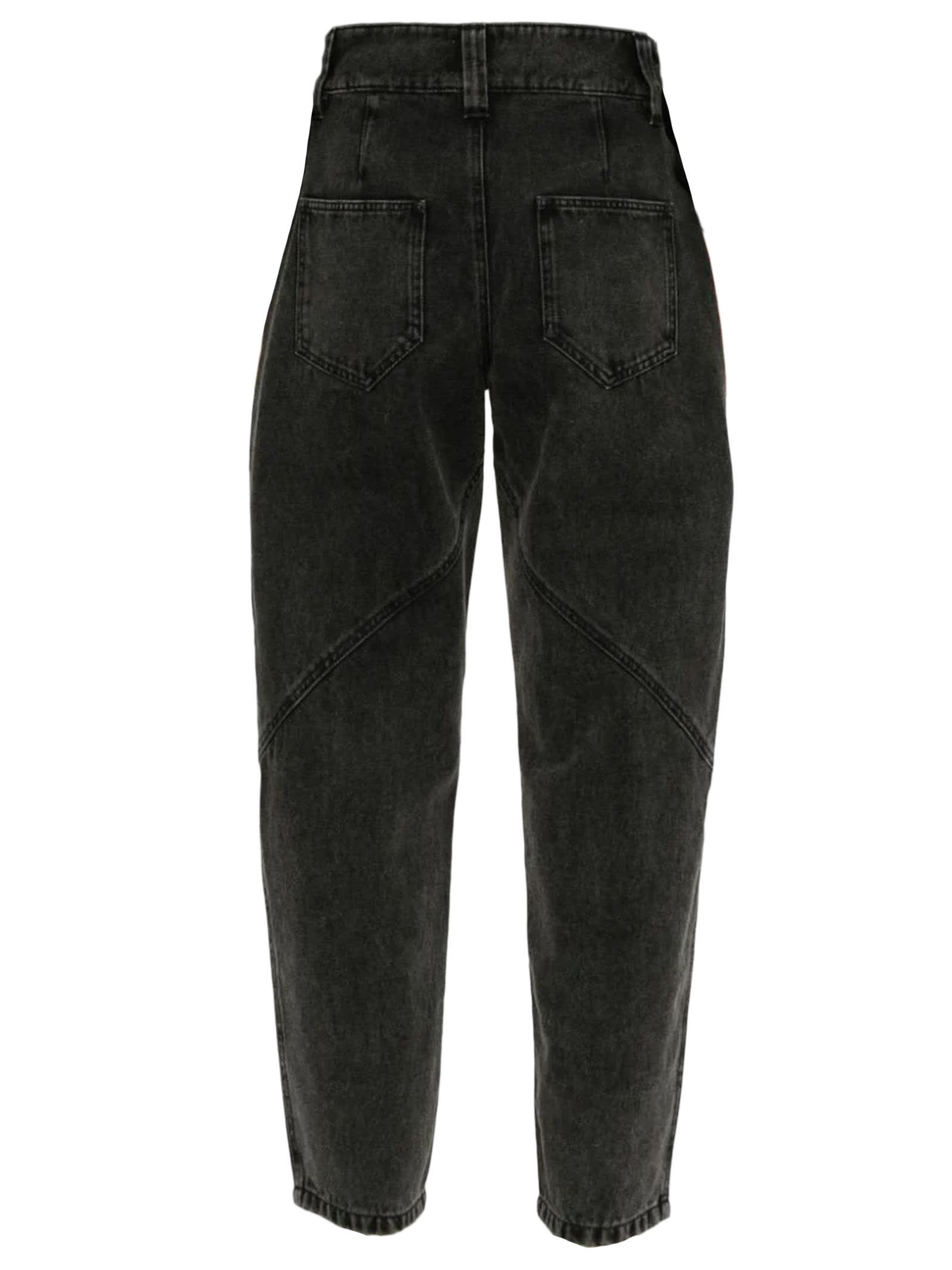 Shop Isabel Marant Dark Grey Catarina Tapered Jeans