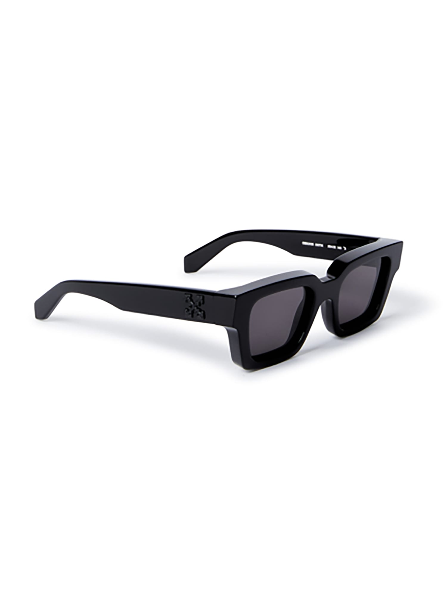 Off-white Oeri008 Virgil Sunglasses L Eyewear In 1307 Black Logo Black Dar