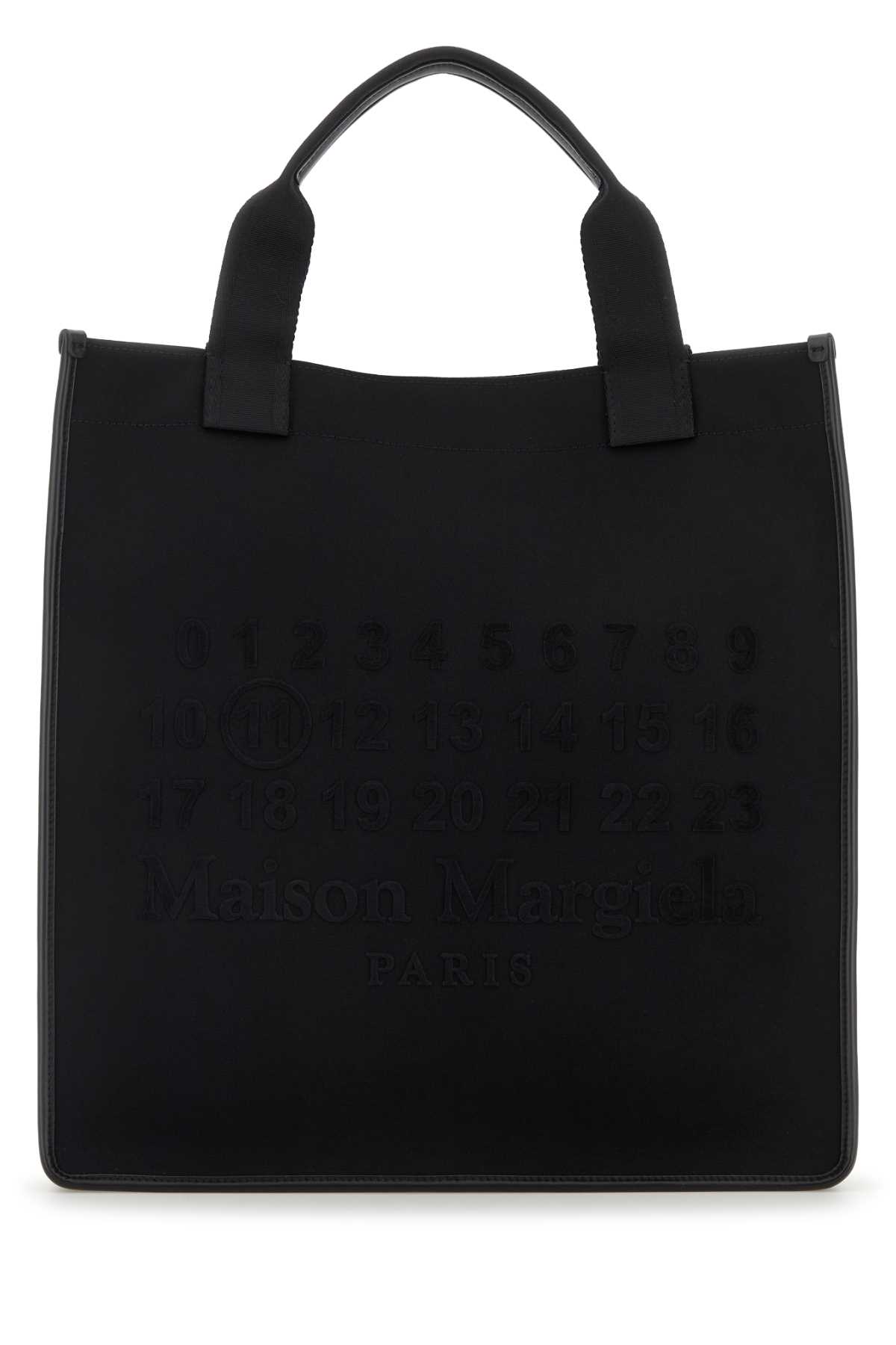 Maison Margiela Rectangular Shopping Bag Top Handles In Black