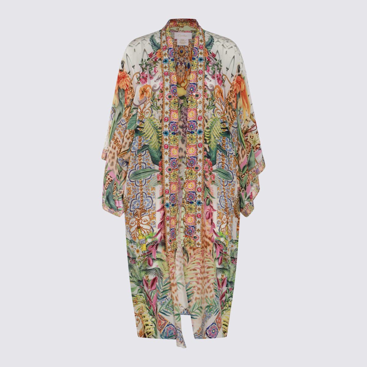 Shop Camilla Multicolor Silk Maxi Dress