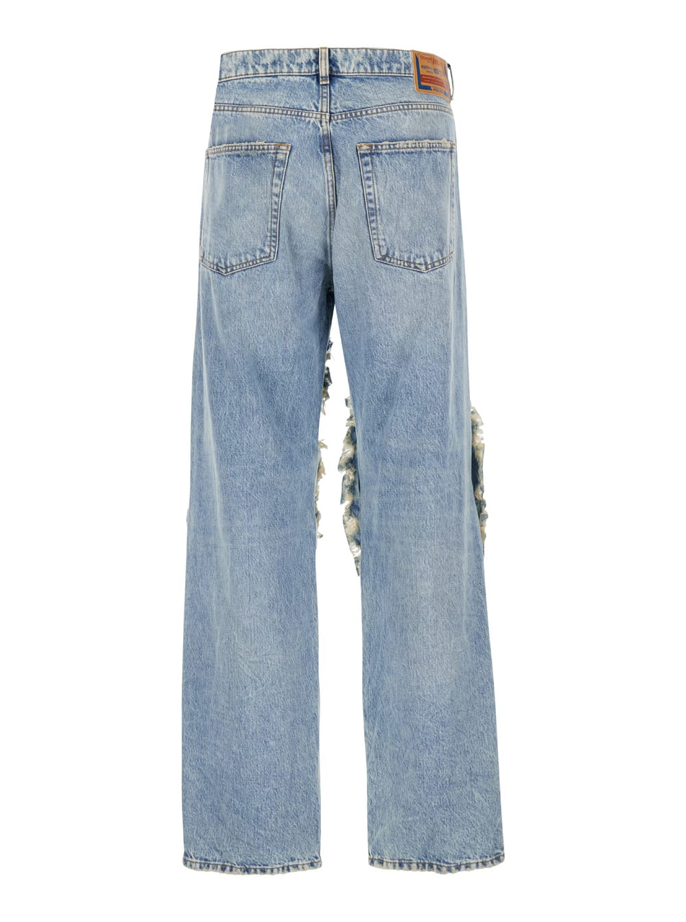 Shop Diesel D - Fire Loose Jeans In Light Blue