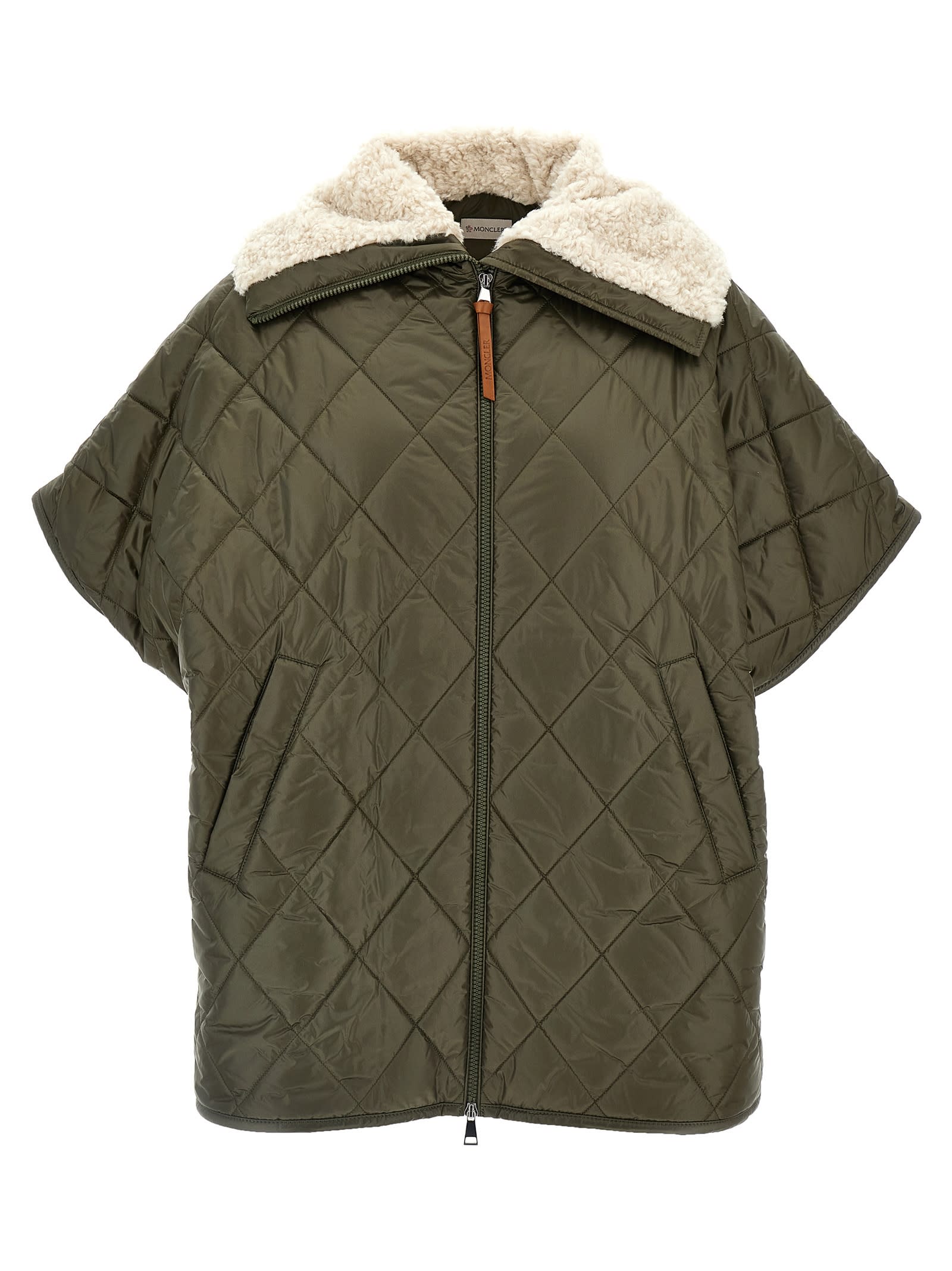 MONCLER TEDDY NECK CAPE 