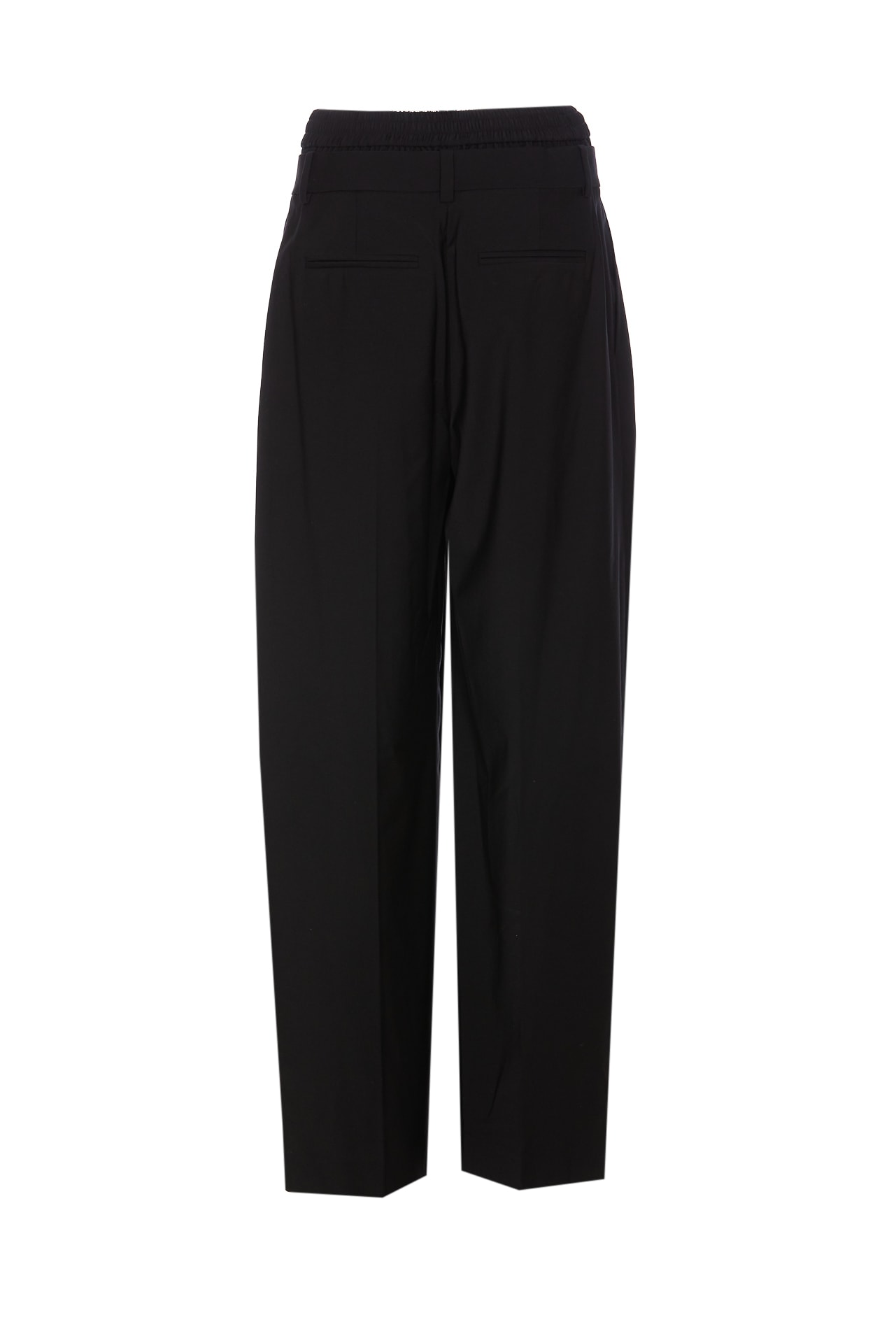 Alexander Wang Pleated Pants W/ Boxers In Black