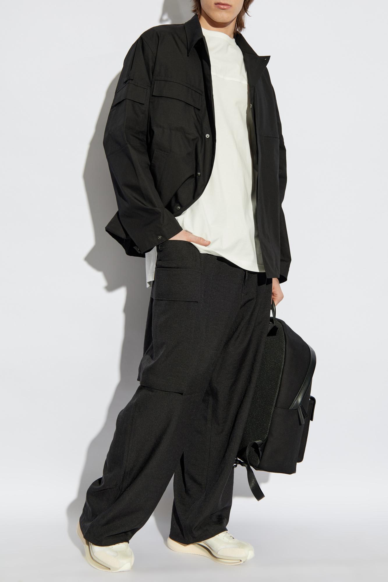 Y-3 Adidas Y 3 White Crew Neck T Shirt With Logo