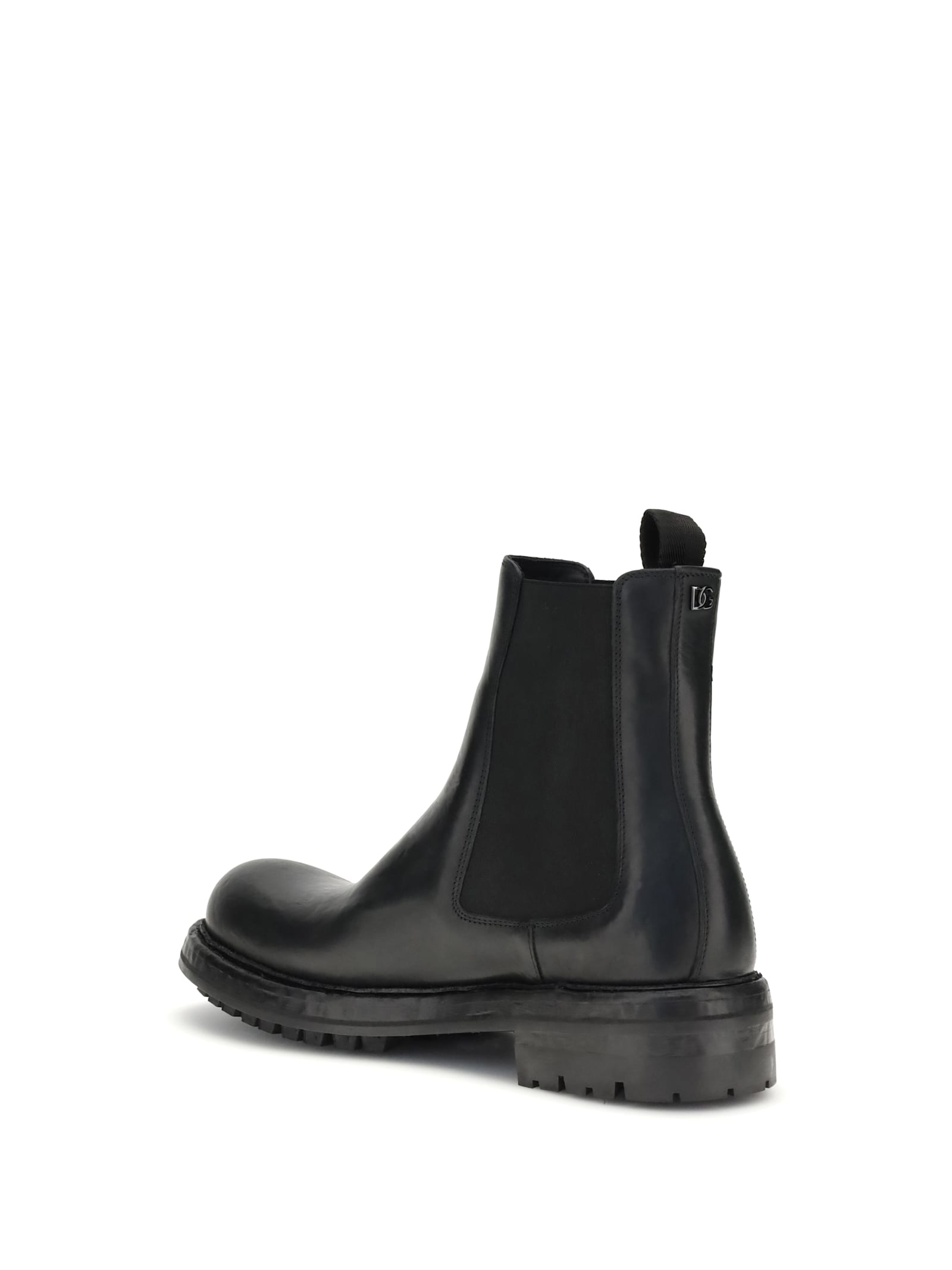 Dolce & Gabbana Ankle Boots In Black
