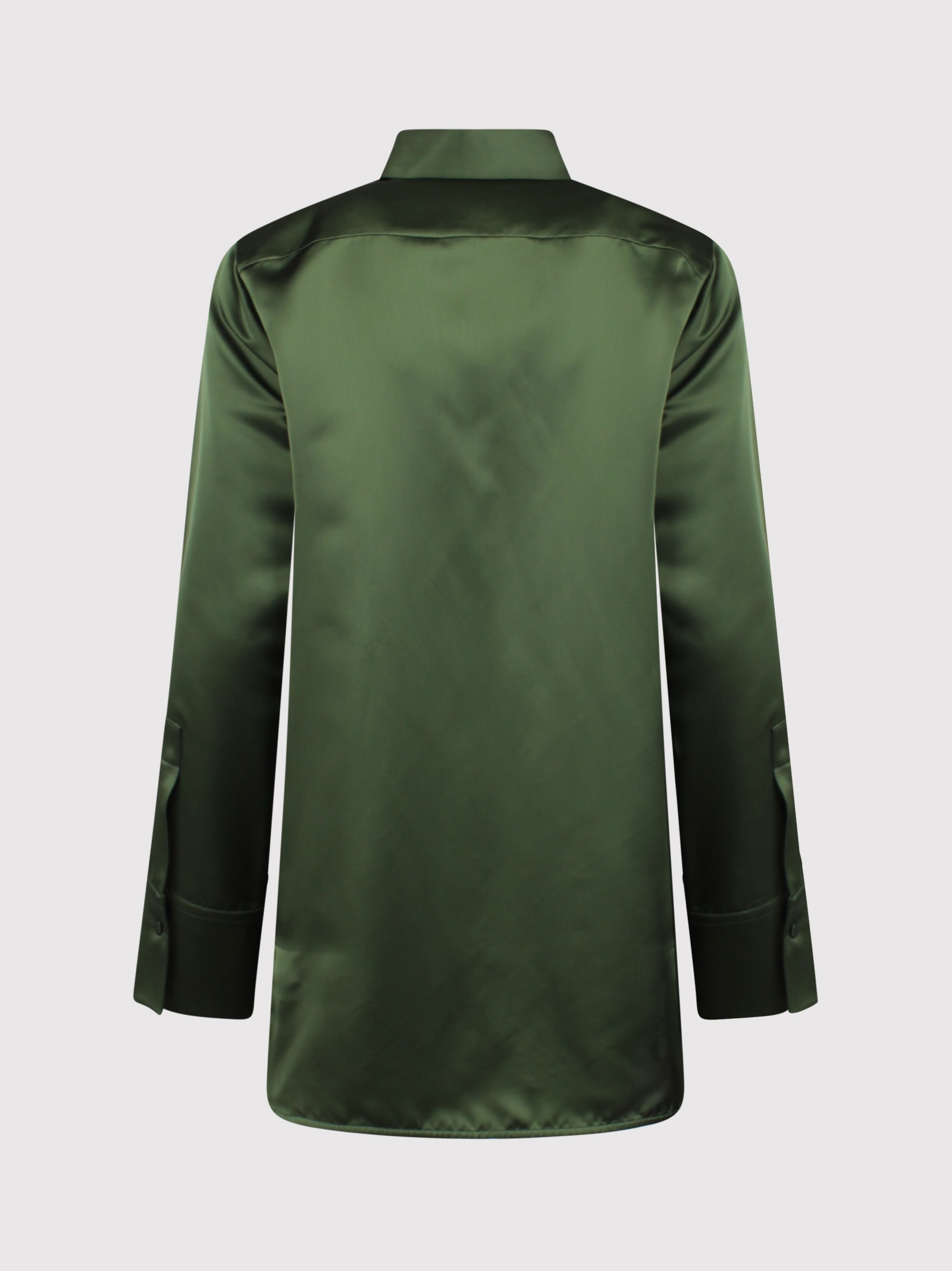 Shop Jil Sander Satin Shirt