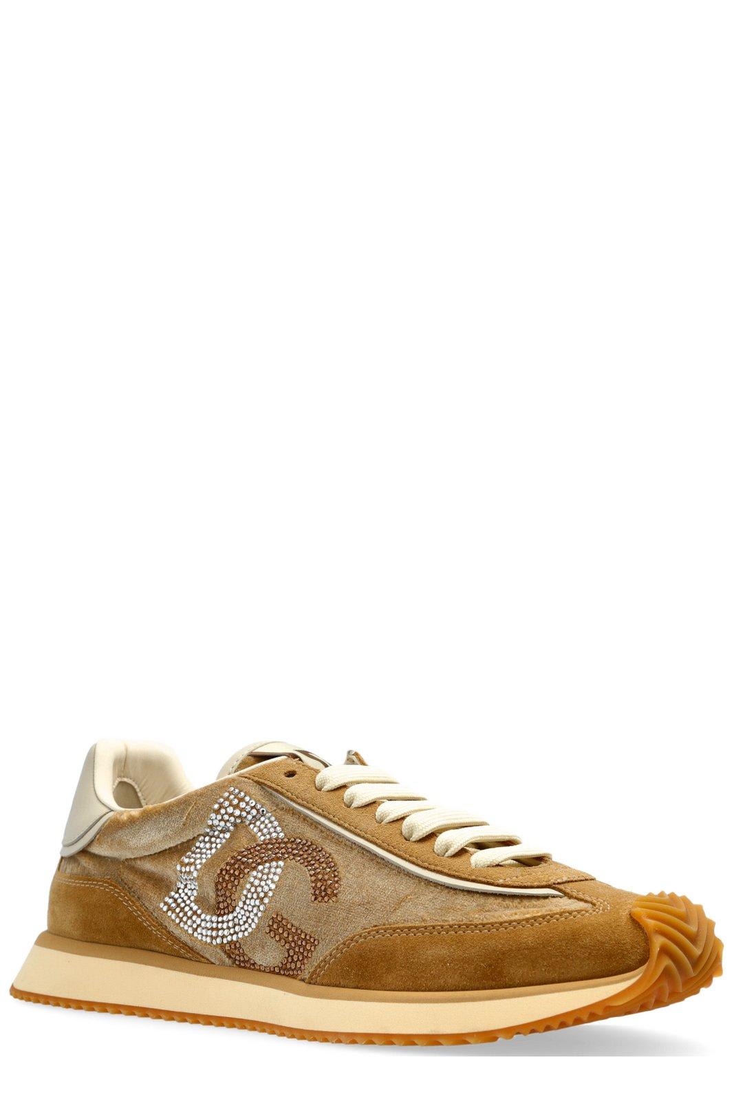 Dolce & Gabbana Low Top Sneakers With Dg Cushion Style In Beige