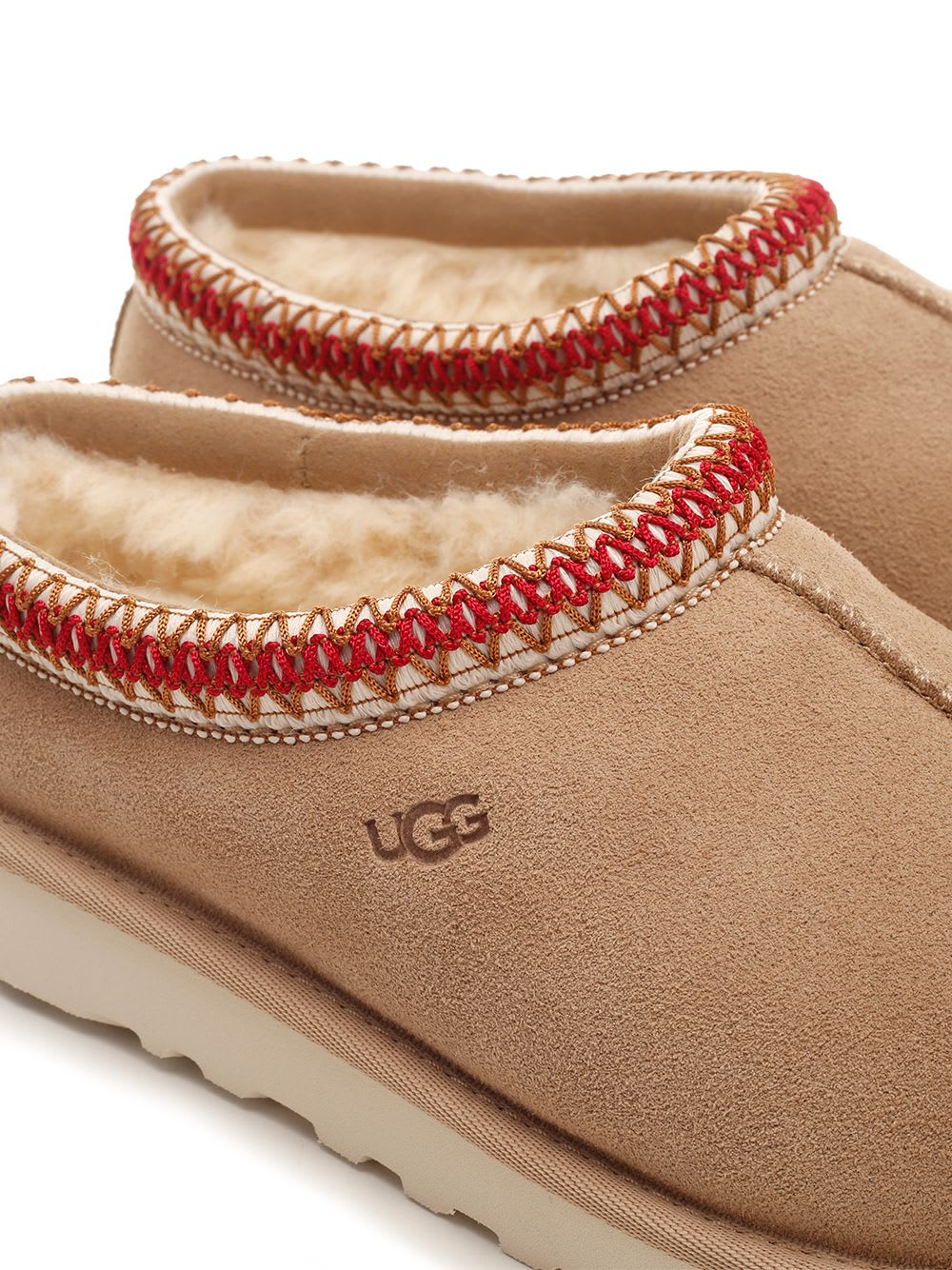 Shop Ugg Tazz Slip On Mule In Beige