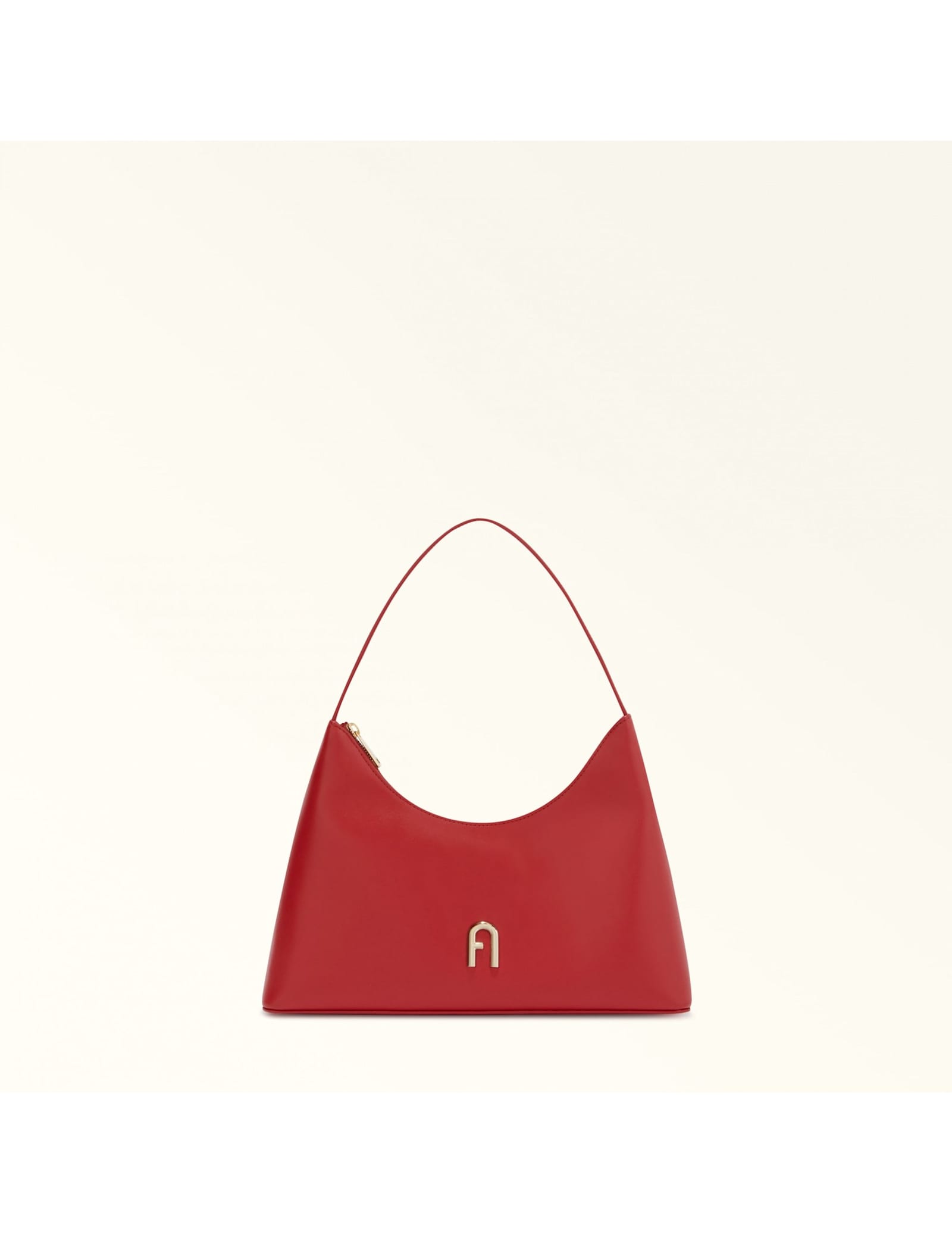 Diamante S Shoulder Bag In Red Leather