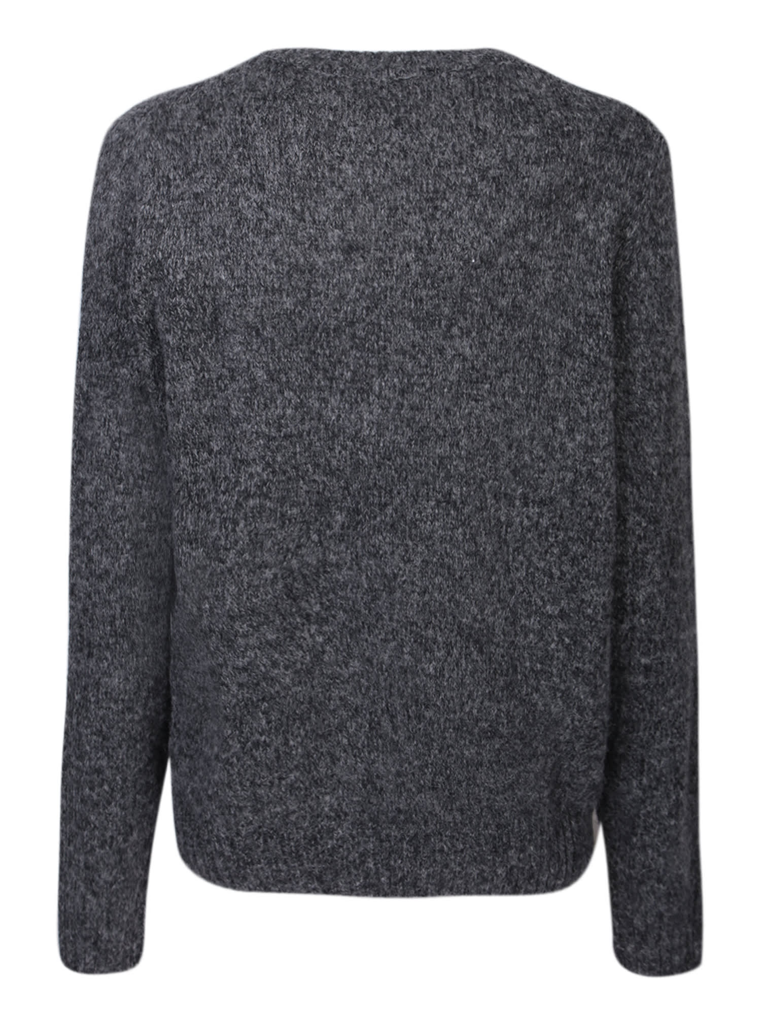 Shop Lardini Roundneck Black Sweater